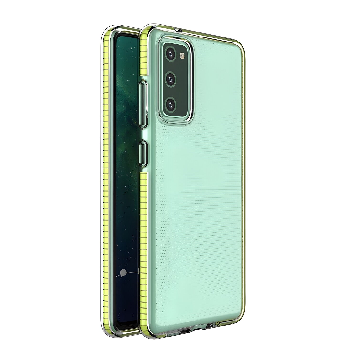 Futrola Spring clear TPU za Xiaomi Poco F3/Redmi K40/Redmi K40 Pro/Redmi K40 Pro+ - Žuta KP10516