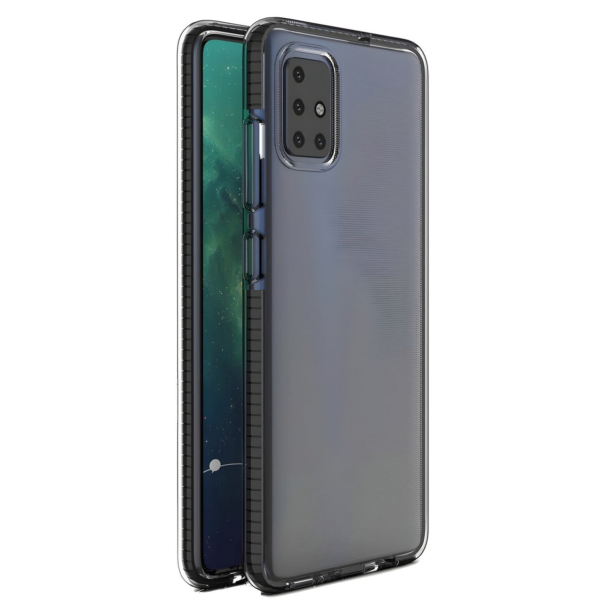 Futrola Spring clear TPU za Xiaomi Redmi Note 9/Redmi 10X 4G - Crna