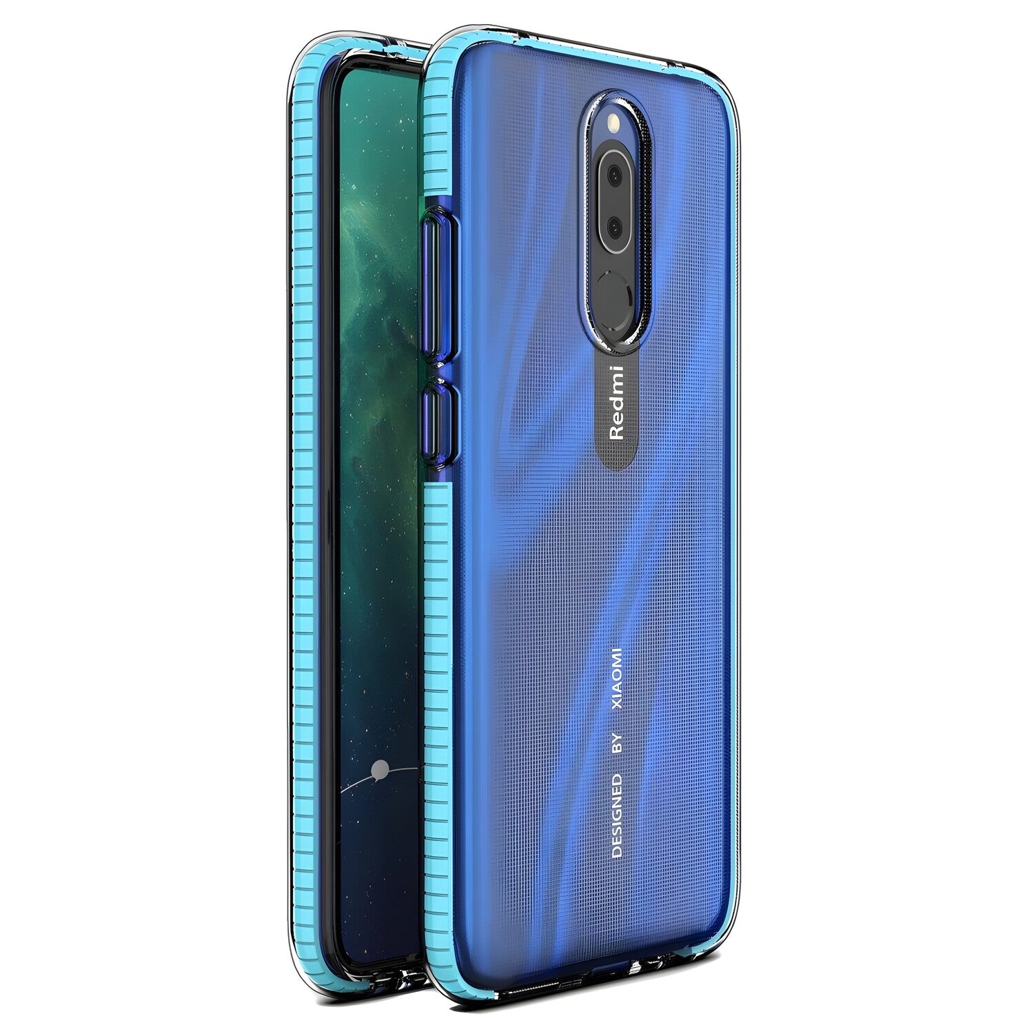 Futrola Spring clear TPU za Xiaomi Redmi 8/Redmi 8A - Plava KP10553