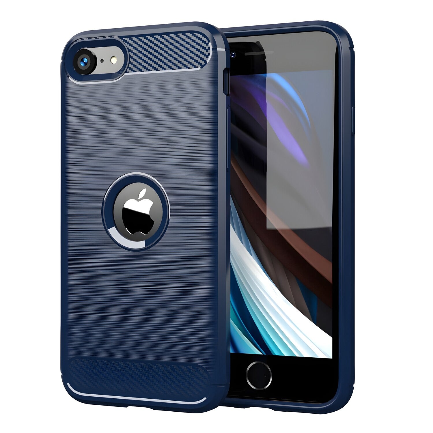 Futrola Carbon Shield TPU za Apple iPhone 7/iPhone 8/iPhone SE 2020/iPhone SE 2022 - Plava KP10688