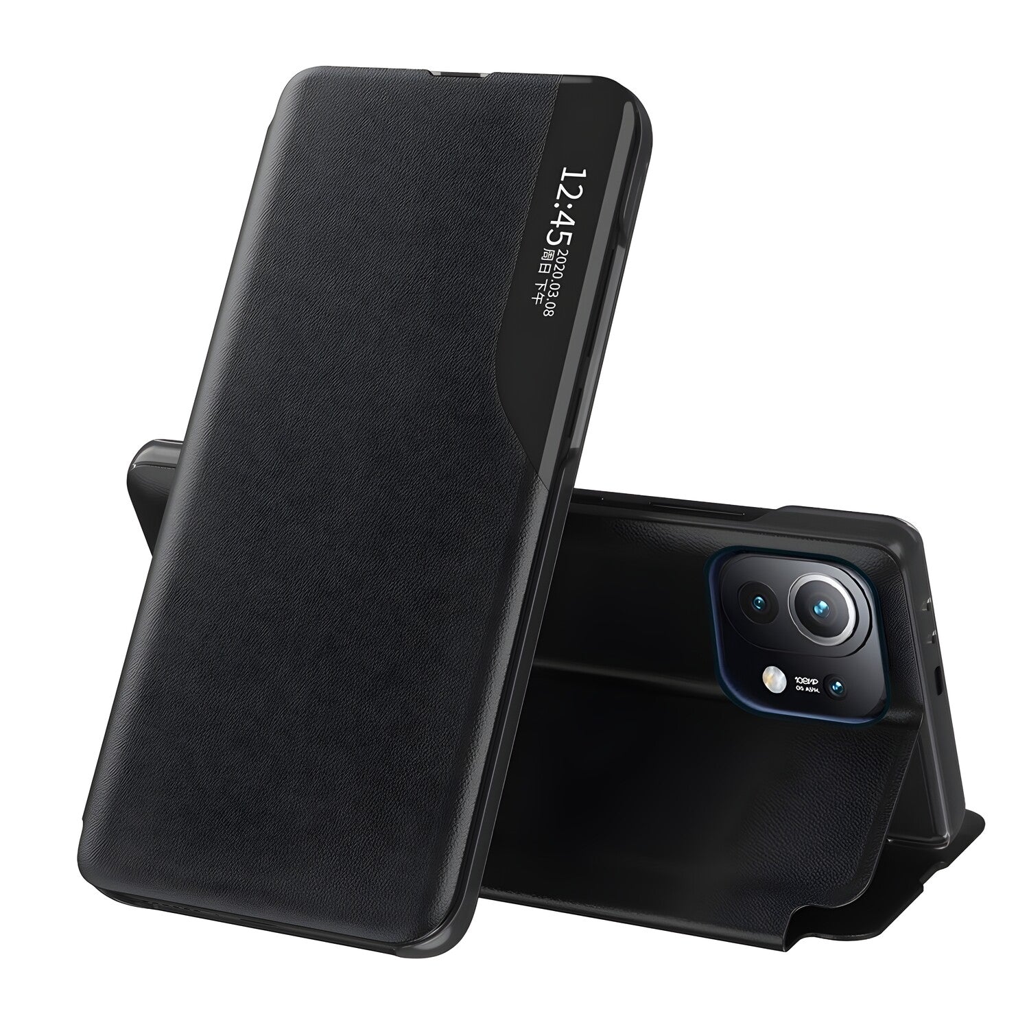 Elegantna knjižna futrola View Case za Xiaomi Mi 11 - Crna KP10883