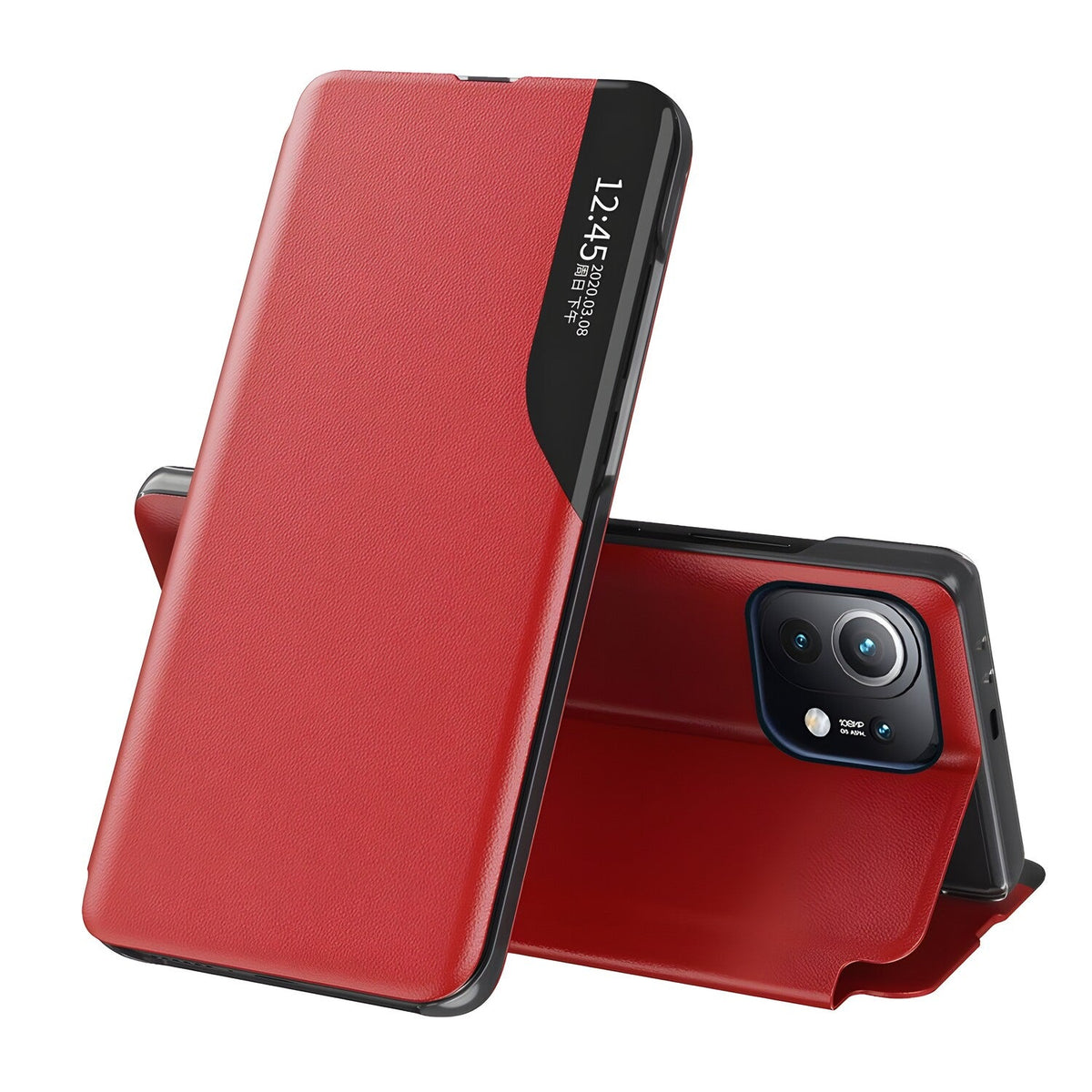 Elegantna knjižna futrola View Case za Xiaomi Mi 11 - Crvena