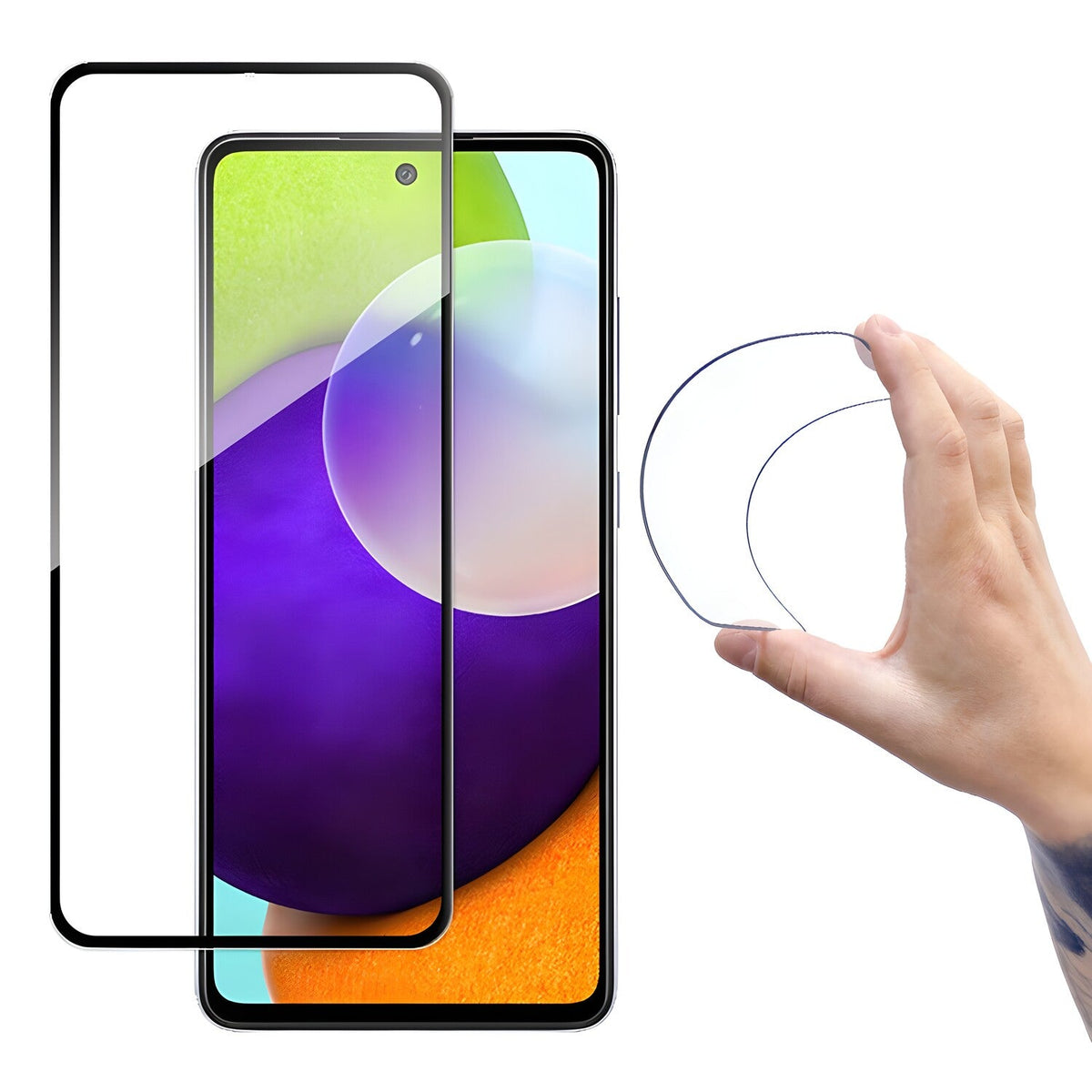Wozinsky fleksibilno zaštitno staklo za pre Samsung Galaxy A52 5G/Galaxy A52 4G/Galaxy A52s 5G - Crna