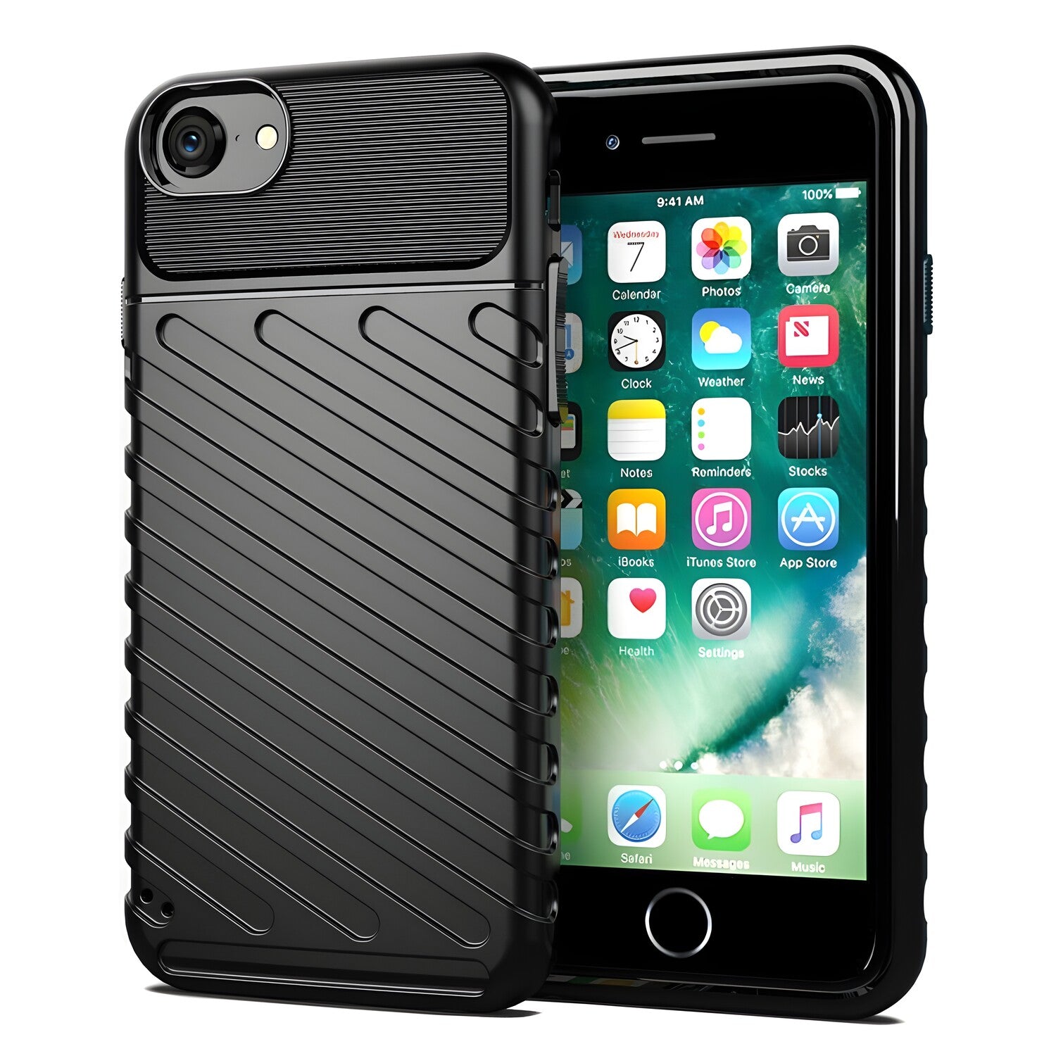 Otporna Thunder futrola za Apple iPhone 7/iPhone 8/iPhone SE 2020/iPhone SE 2022 - Crna KP11273