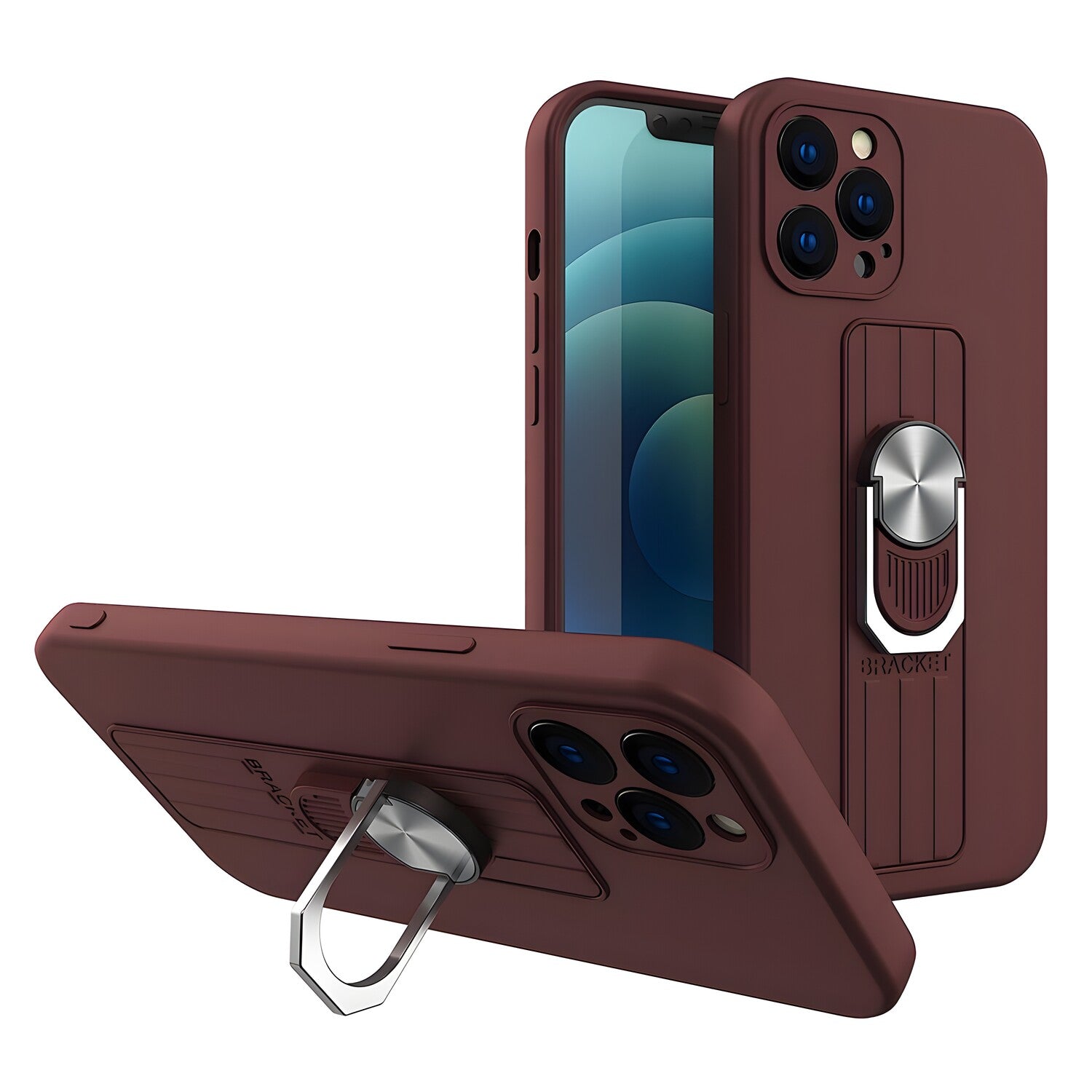 Futrola Ring Case za Apple iPhone 7/iPhone 8/iPhone SE 2020/iPhone SE 2022 - Smeđa KP11341
