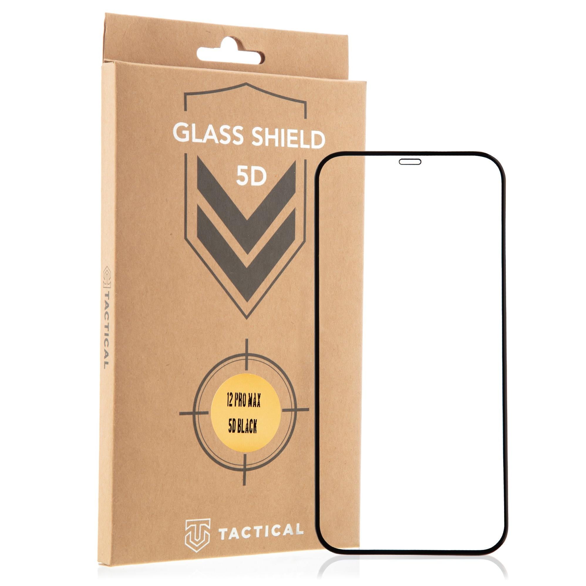 Tactical Glass Shield 5D staklo za Apple iPhone 12 Pro Max - Crna KP11485