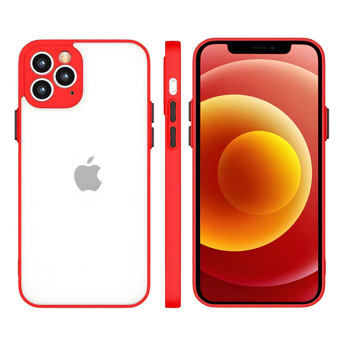 Silikonska fleksibilna futrola Milky Case za Apple iPhone 12 Pro Max - Crvena