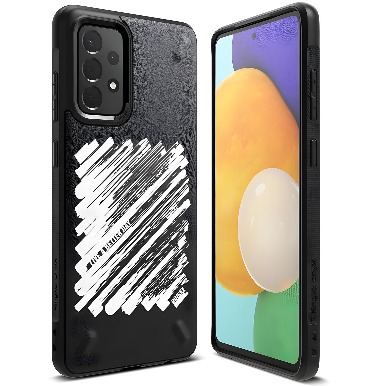 Ringke Onyx futrola Paint za Samsung Galaxy A72 4G - Crna KP12218