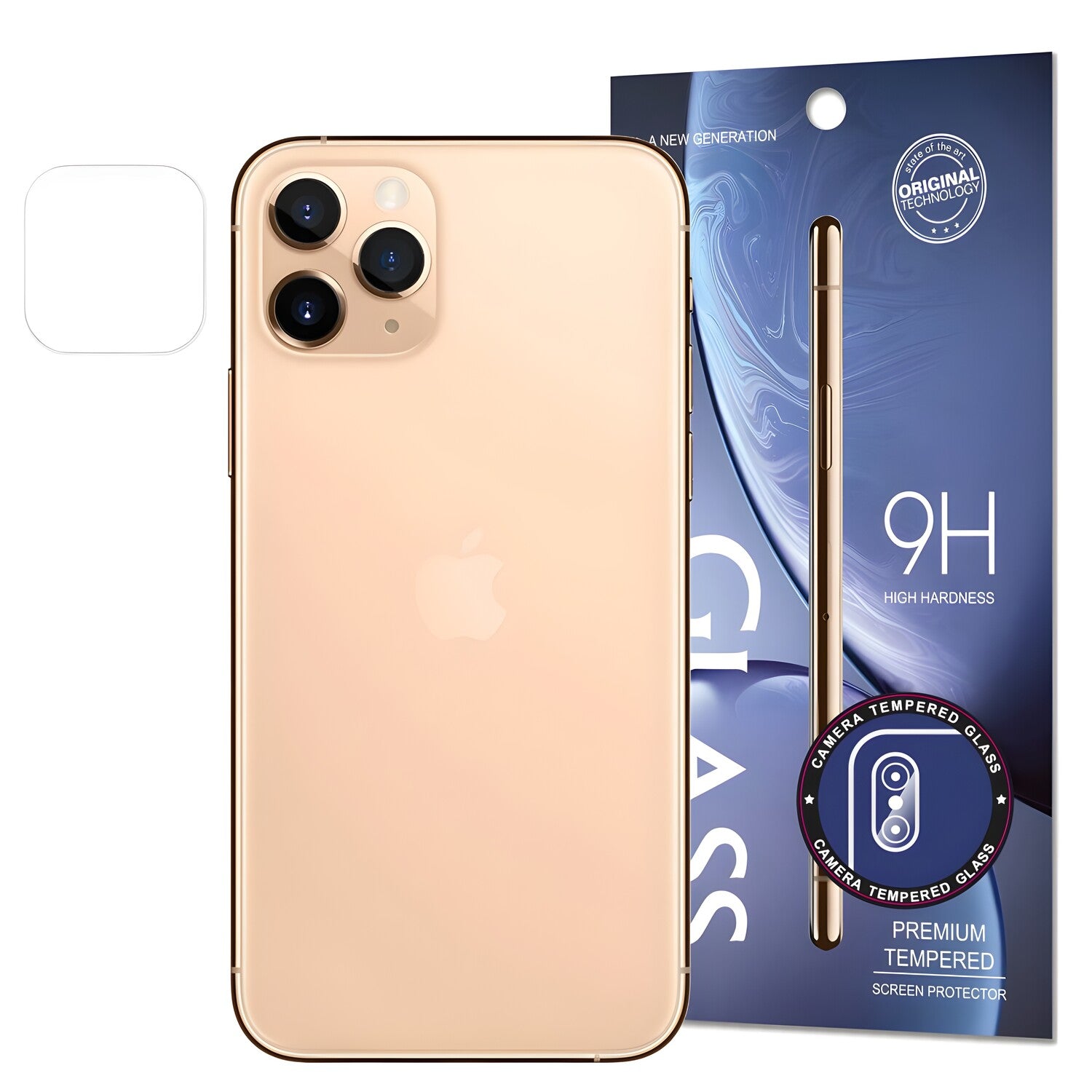 Zaštitno staklo za kameru 9H za Apple iPhone 11 Pro/iPhone 11 Pro Max - Prozirna KP12275