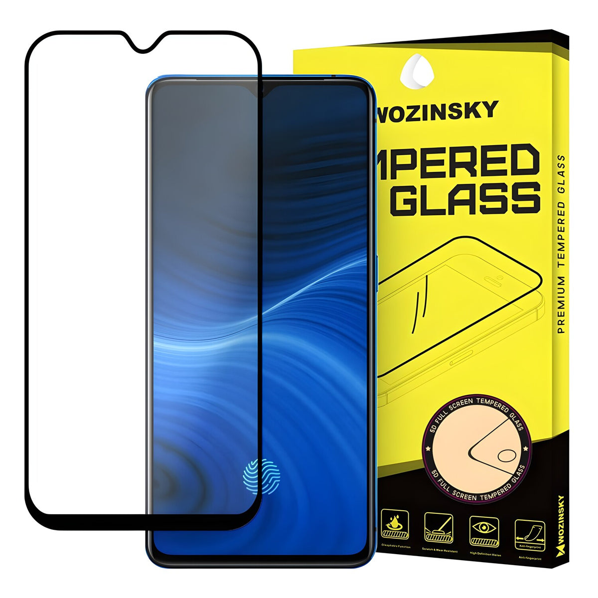 Wozinsky zaštitno kaljeno staklo za Realme X2 Pro - Crna KP12904