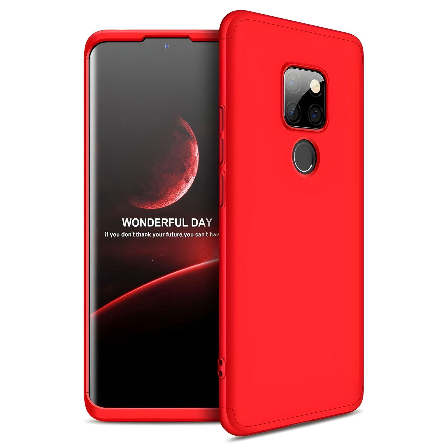 Zaštitna futrola GKK 360 - Prednji i stražnji poklopac cijelog mobitela za Huawei Mate 20 - Crvena KP13194