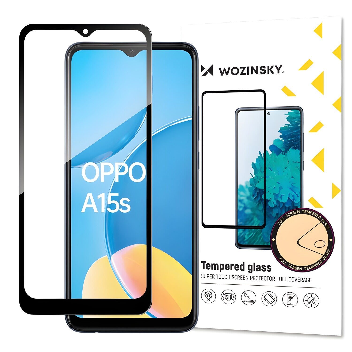 Wozinsky zaštitno kaljeno staklo za Oppo A15/A15s - Crna KP13259