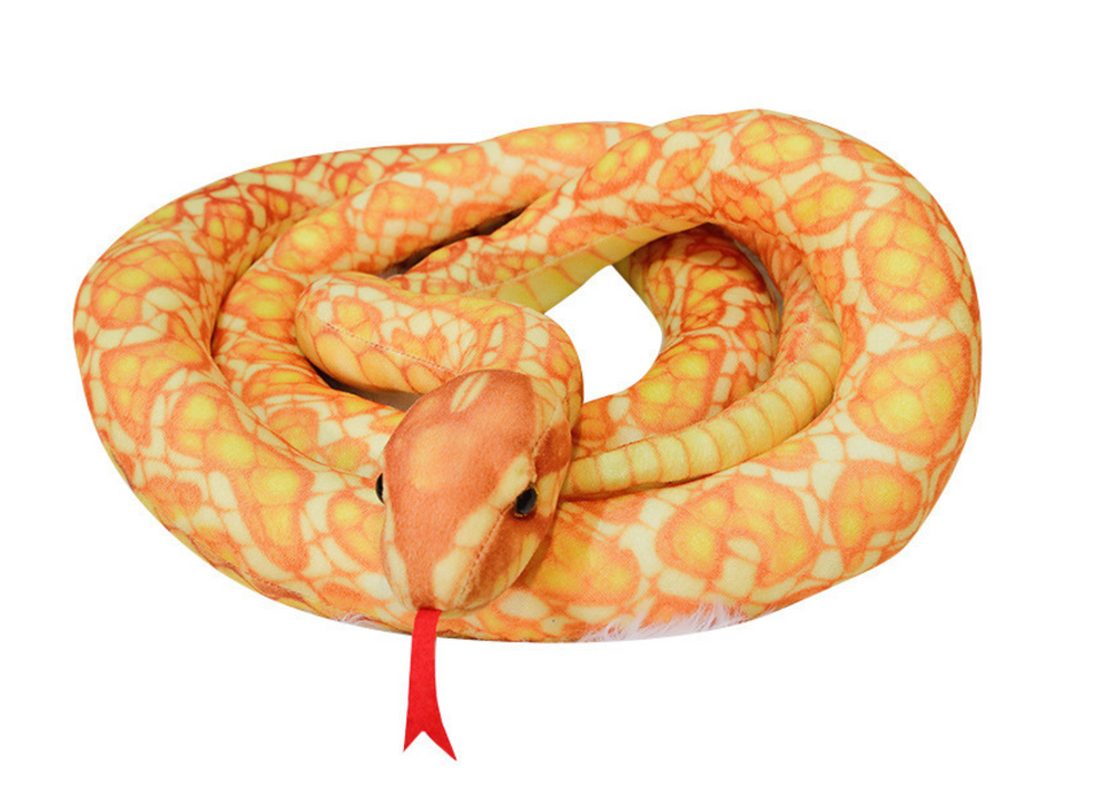 Plišana igračka Zmija 110 cm - zlatna
