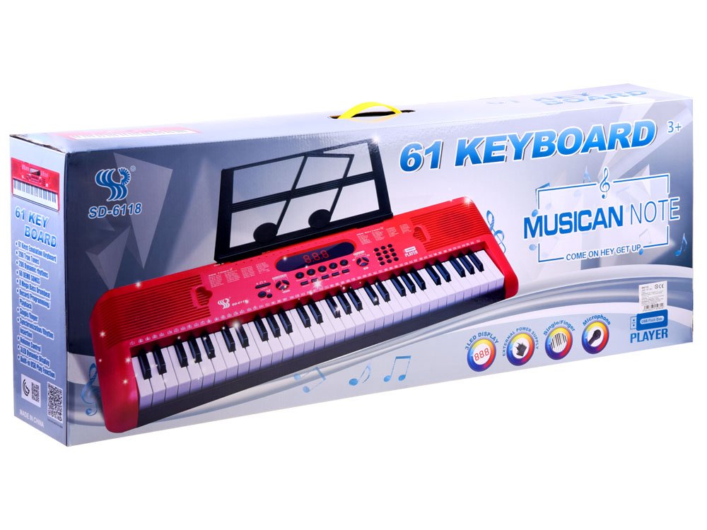 Dječje klavijature SD-6118 Red