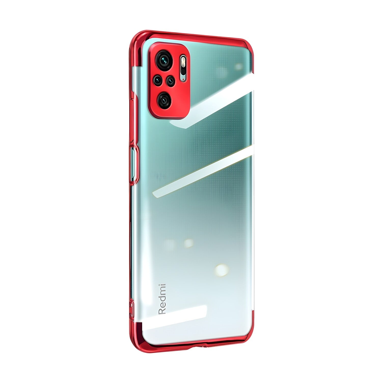 Futrola Clear Color s obojenim rubom za Xiaomi Redmi Note 10 Pro - Crvena KP13954