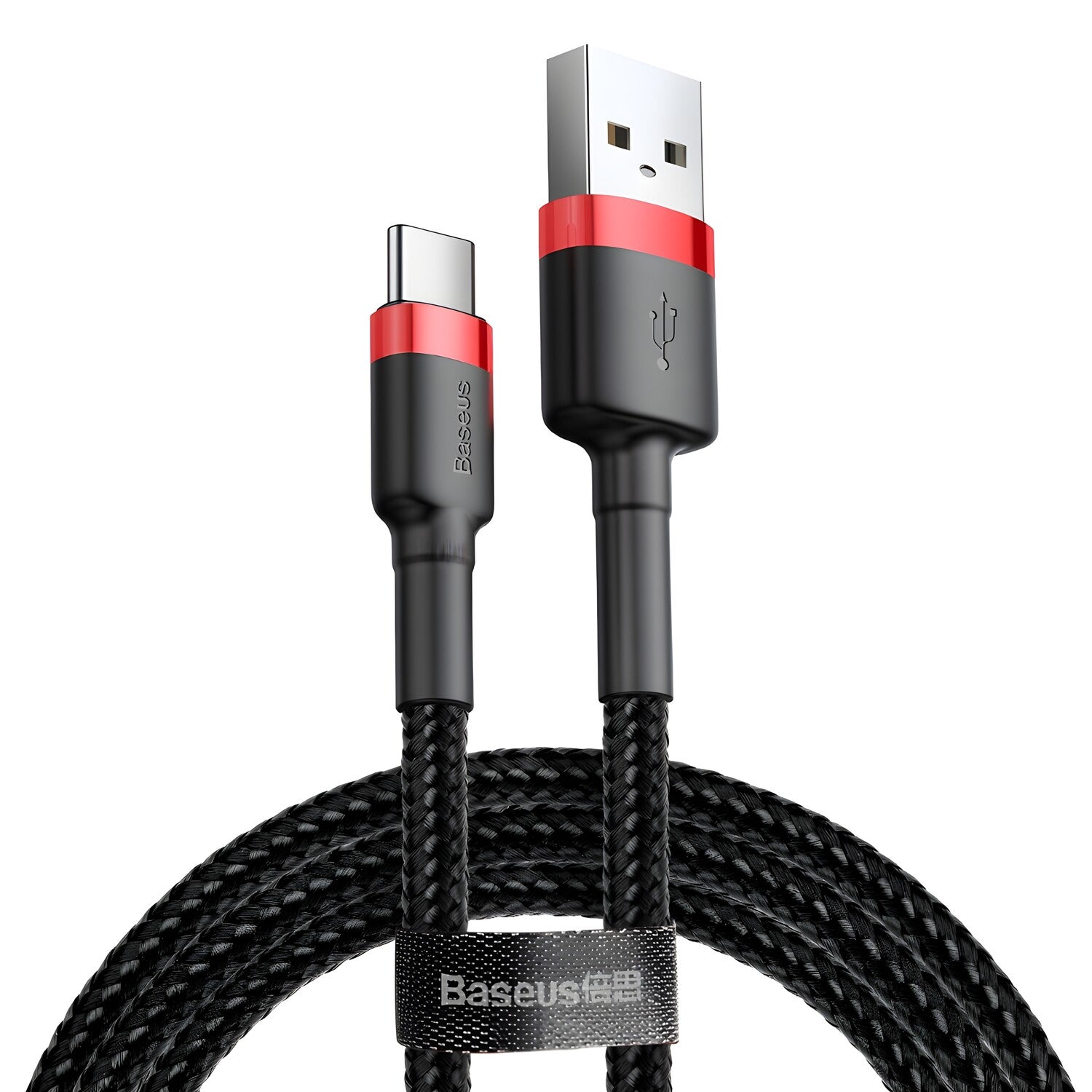 Baseus Cafule Cable otporan najlonski kabel USB / USB-C QC3.0 2A 2M (CATKLF-C91) - Crno/Crveno KP14095