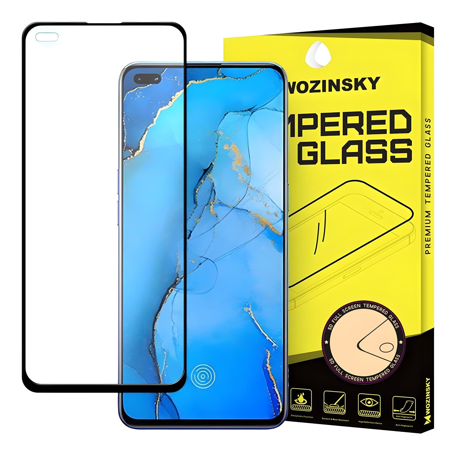 Wozinsky zaštitno kaljeno staklo za Oppo Reno3 Pro - Crna KP14115