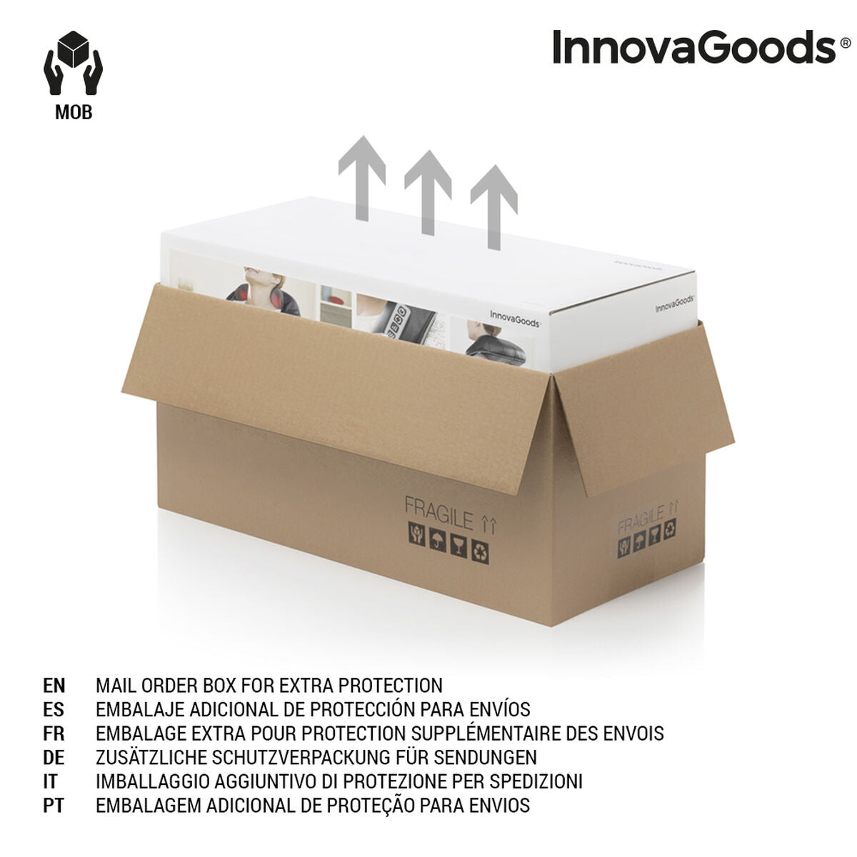 Sklopivo LED ogledalo s organizatorom za šminku 3-u-1 Panomir InnovaGoods