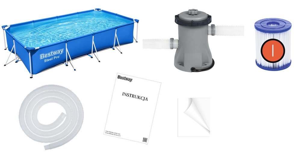 Bestway bazen 400x211cm set 8u1