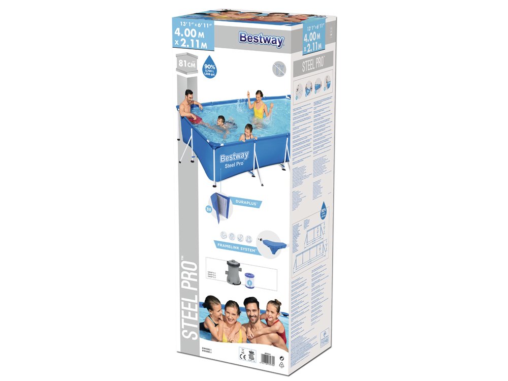 Bestway bazen 400x211cm set 8u1
