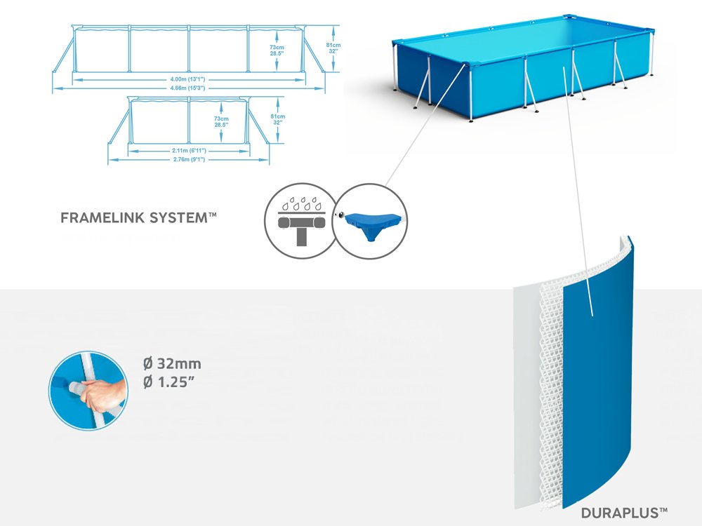 Bestway bazen 400x211cm set 8u1