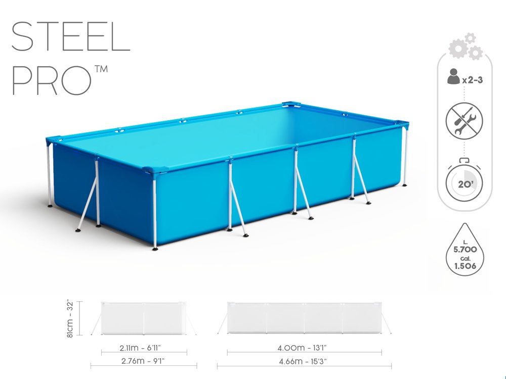 Bestway bazen 400x211cm set 8u1