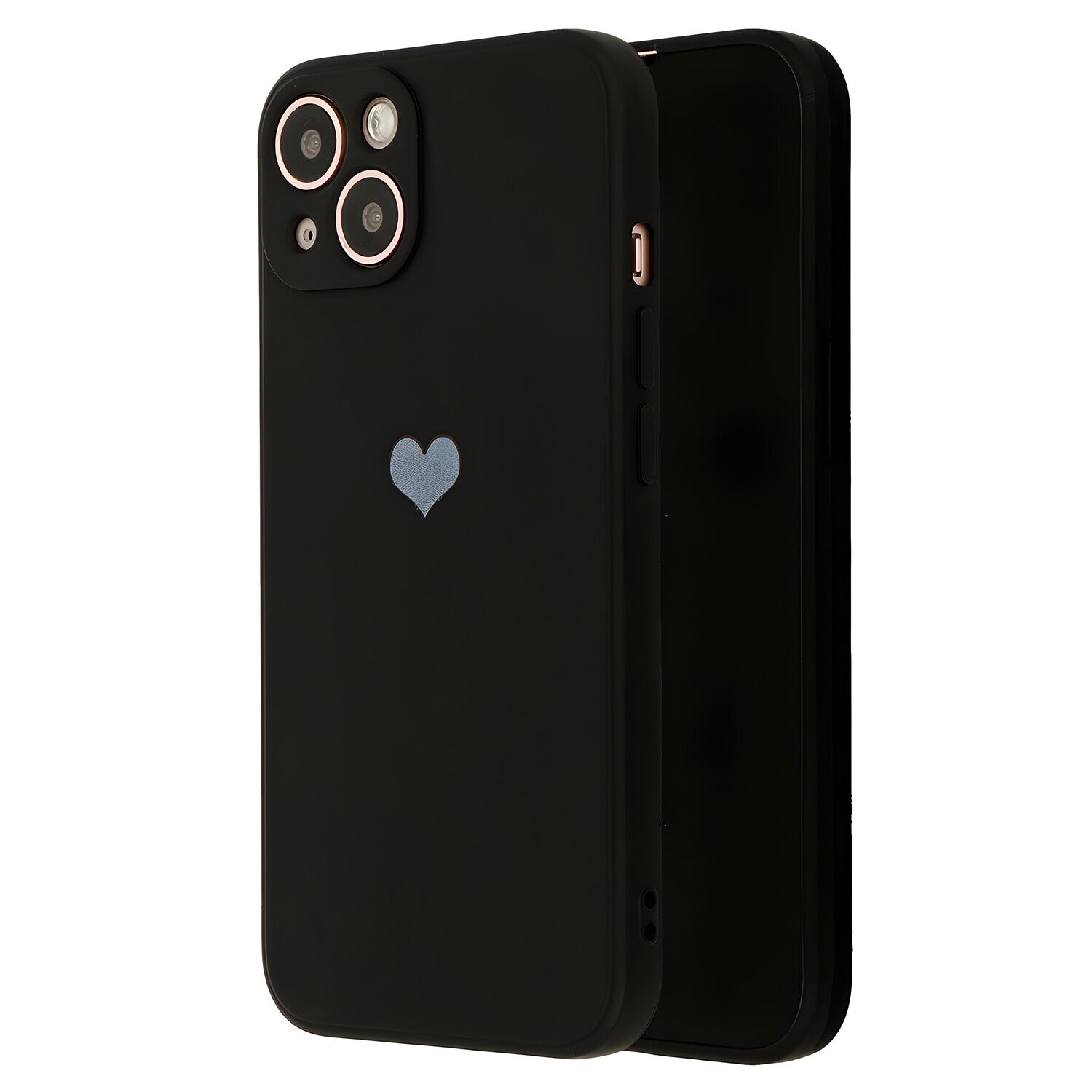 Silikonska futrola sa srcima za Xiaomi Redmi 9A - Crna KP17867