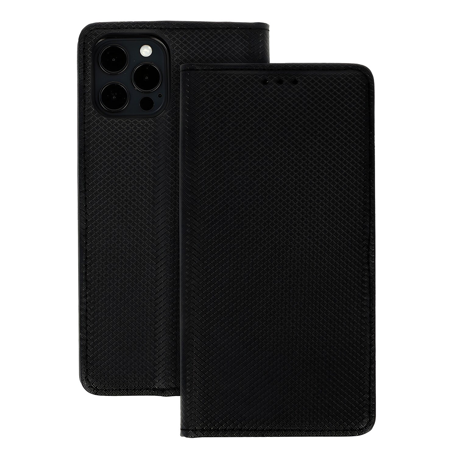 Elegantna magnetiska futrola za Samsung Galaxy S7 - Crna KP17969