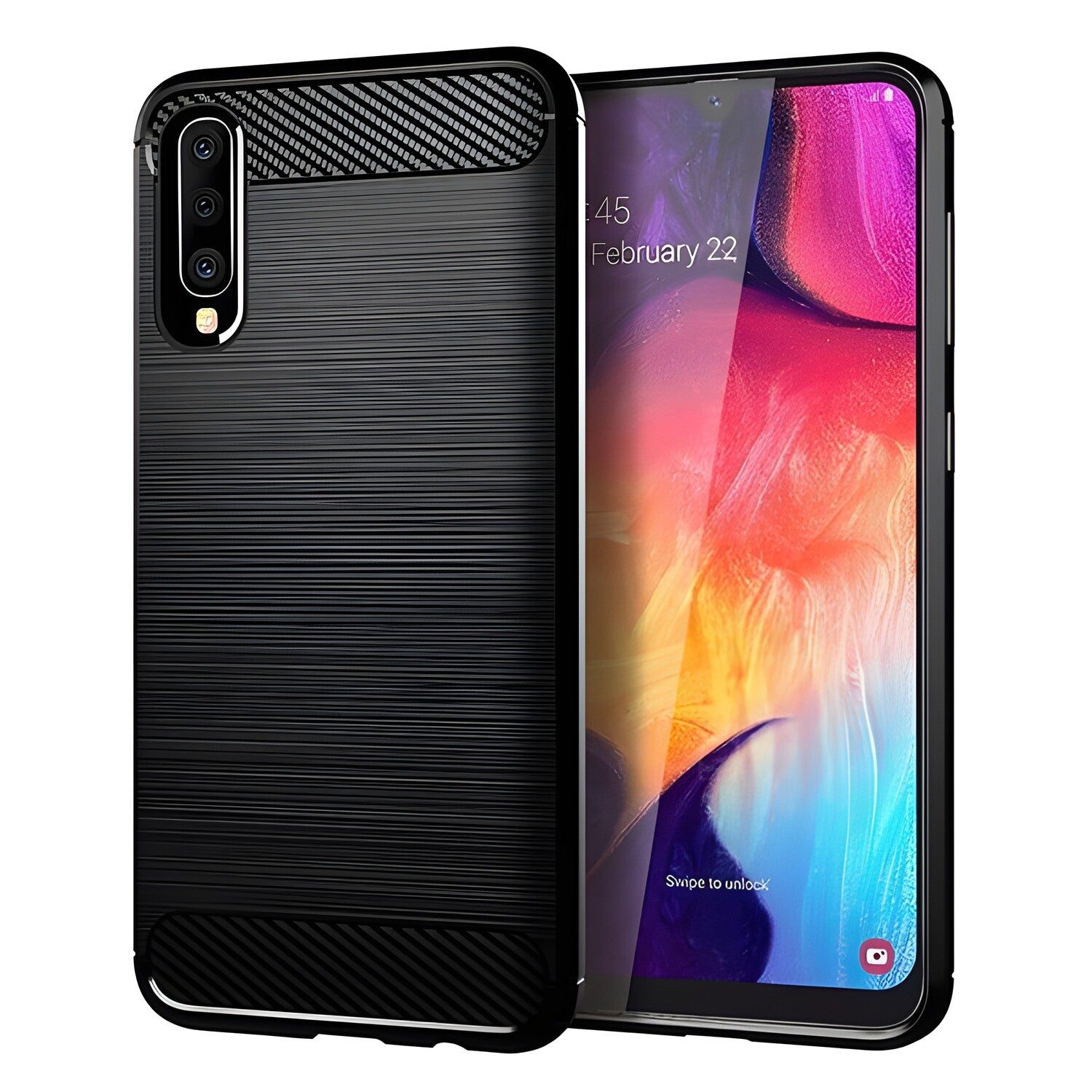 Futrola Carbon Shield TPU za Samsung Galaxy M30 - Crna KP19395