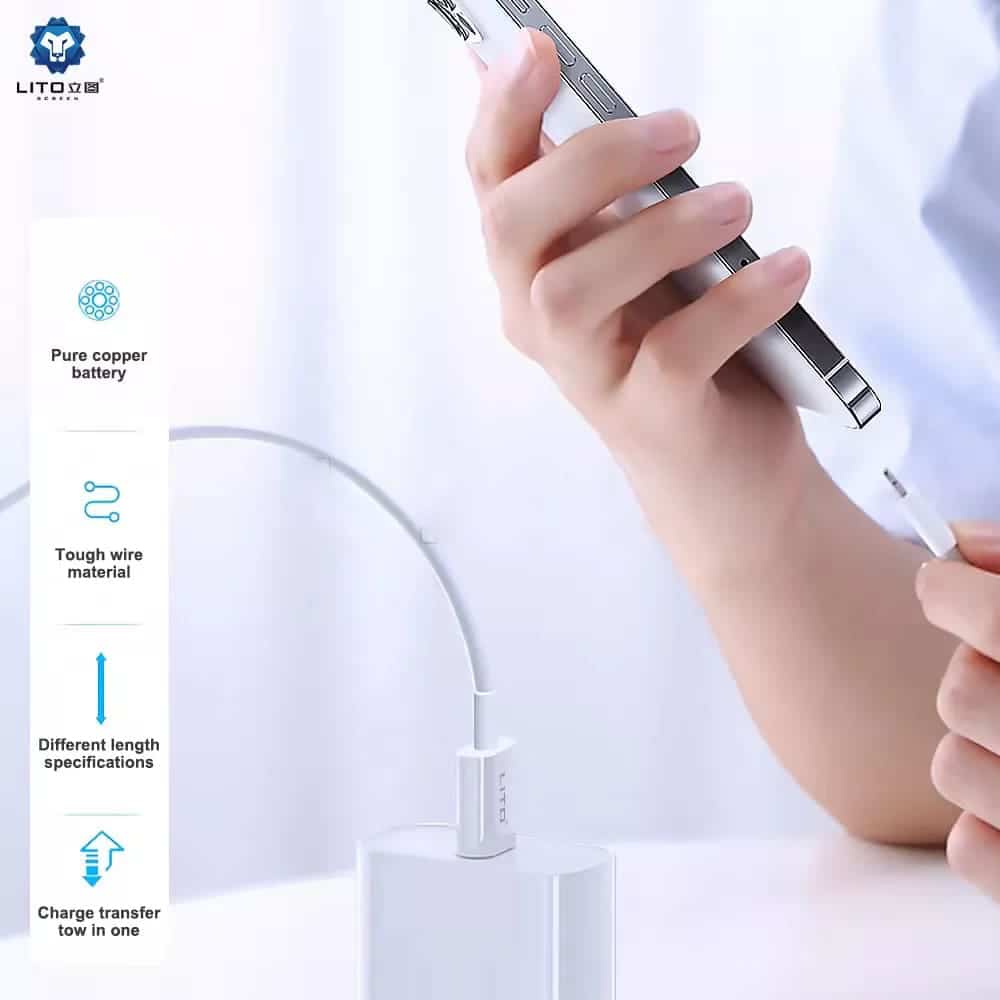 LITO - USB podatkovni kabel Lightning, 2M