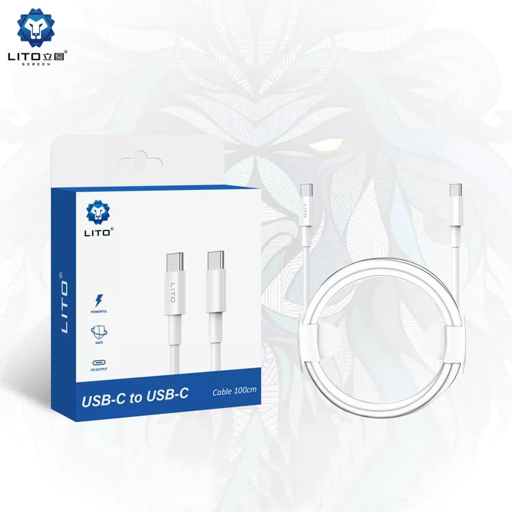 LITO - Hitri polnilni PD podatkovni kabel Type-C v Type-C 2M, 18W