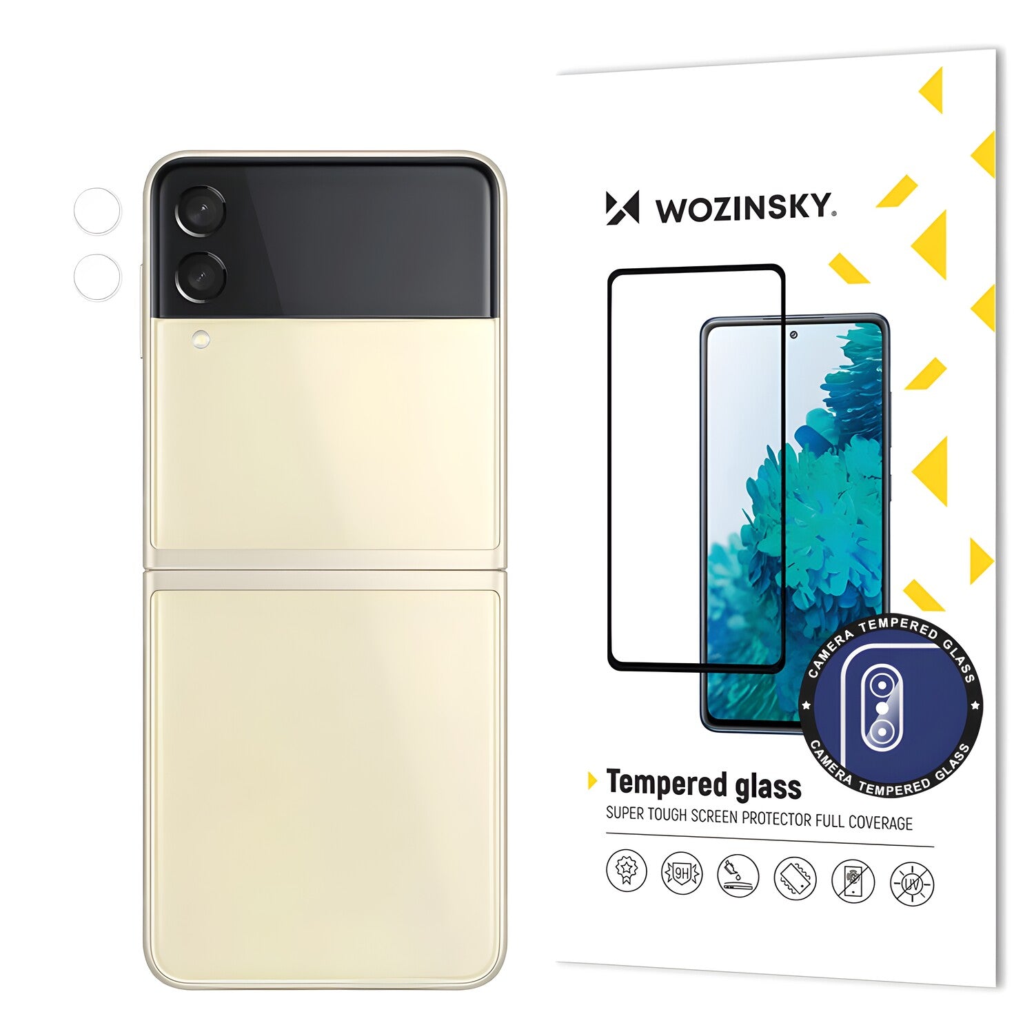 Wozinsky kaljeno staklo za kameru 9H za Samsung Galaxy Z Flip 3 - Prozirna KP22028