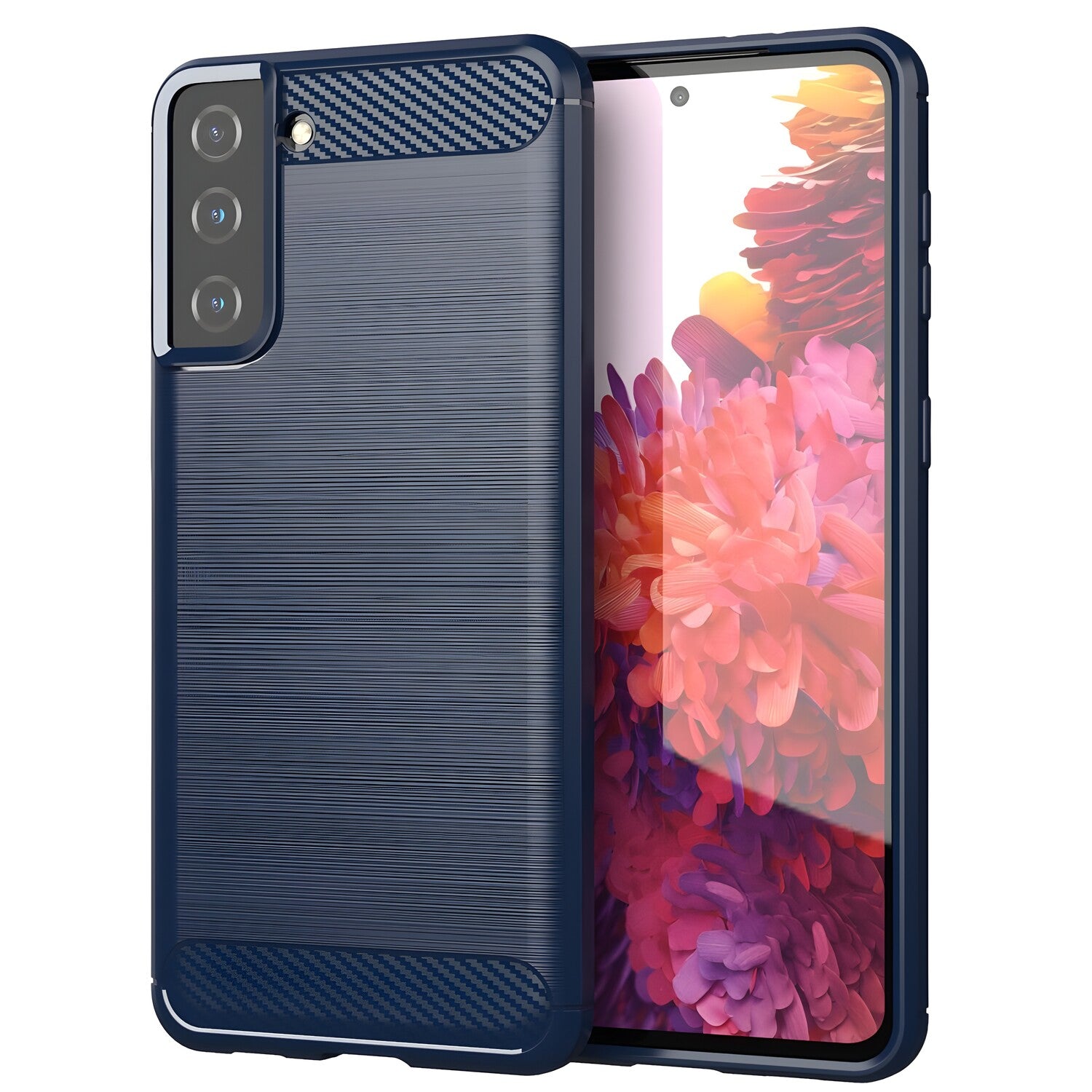 Futrola Carbon Shield TPU za Samsung Galaxy S21 Plus 5G - Plava KP22068