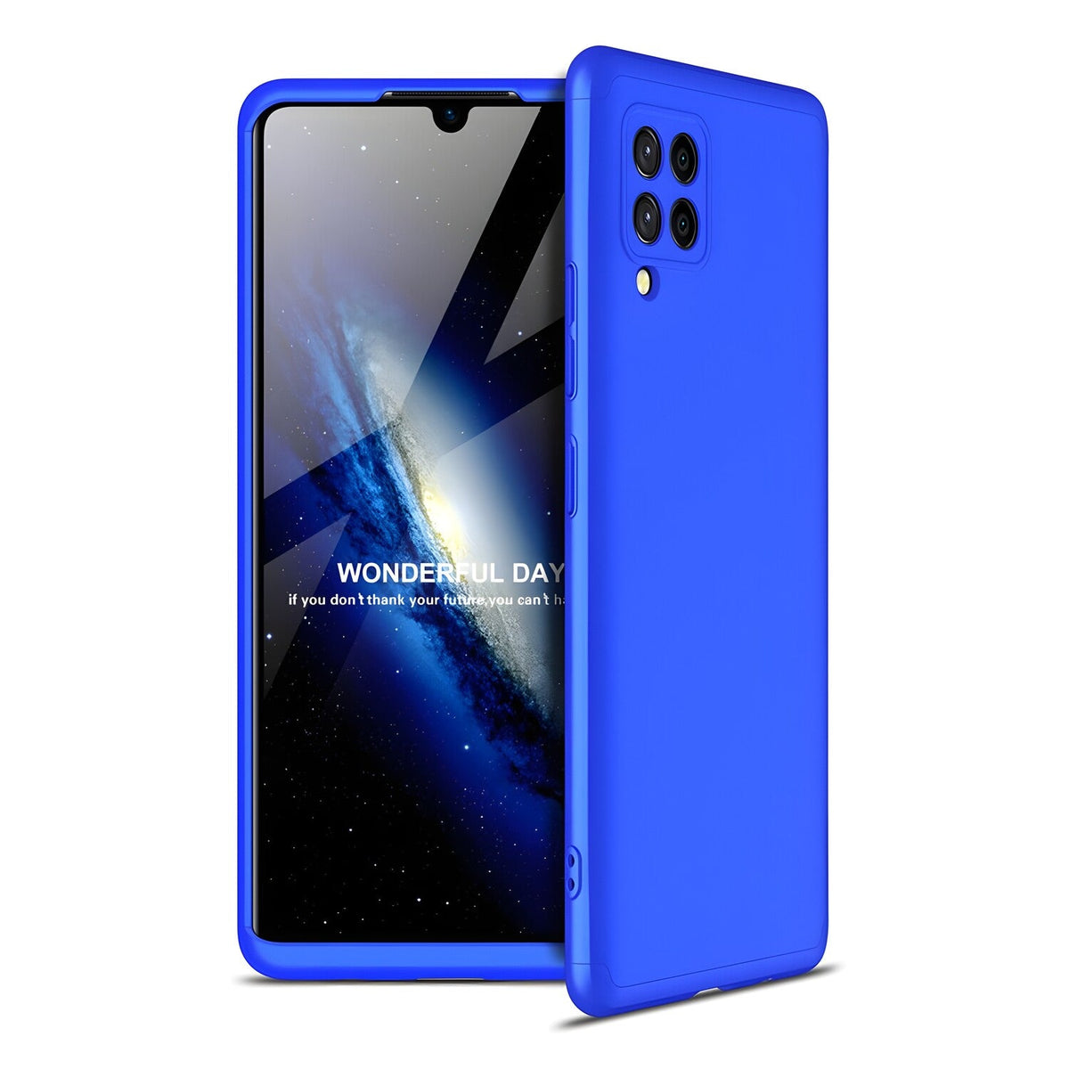 Zaštitna futrola GKK 360 - Prednji i stražnji poklopac cijelog mobitela za Samsung Galaxy A42 5G - Plava