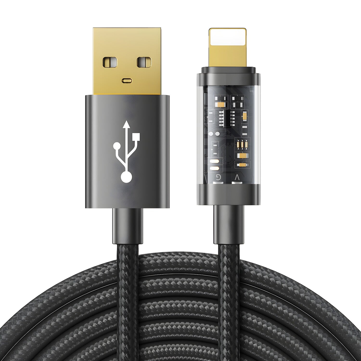 Joyroom USB kabel - Lightning za punjenje / prijenos podataka 2,4 A 20 W 2 M - Crna KP22404