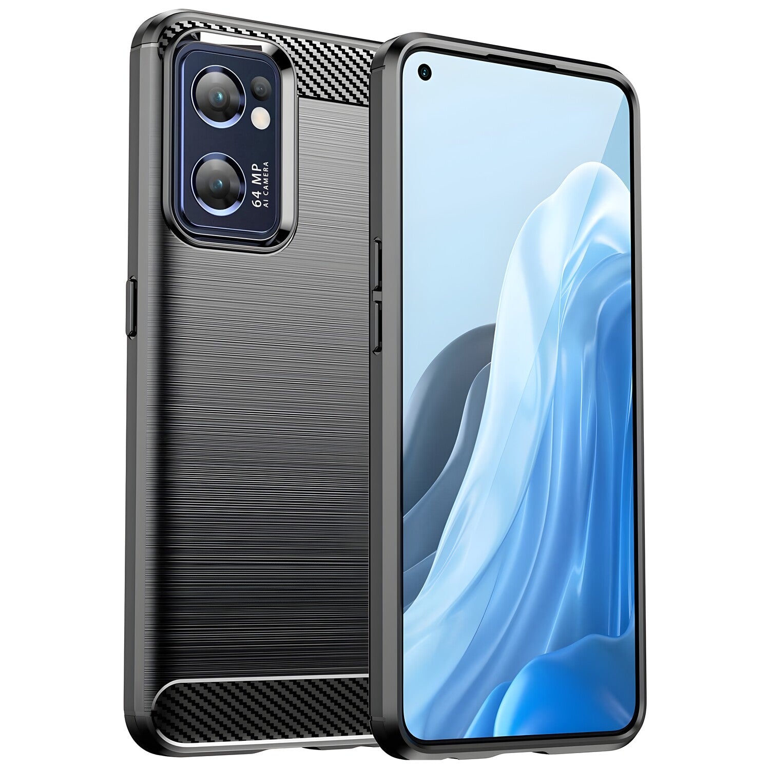 Futrola Carbon Shield TPU za Realme Narzo 50 - Crna KP24268