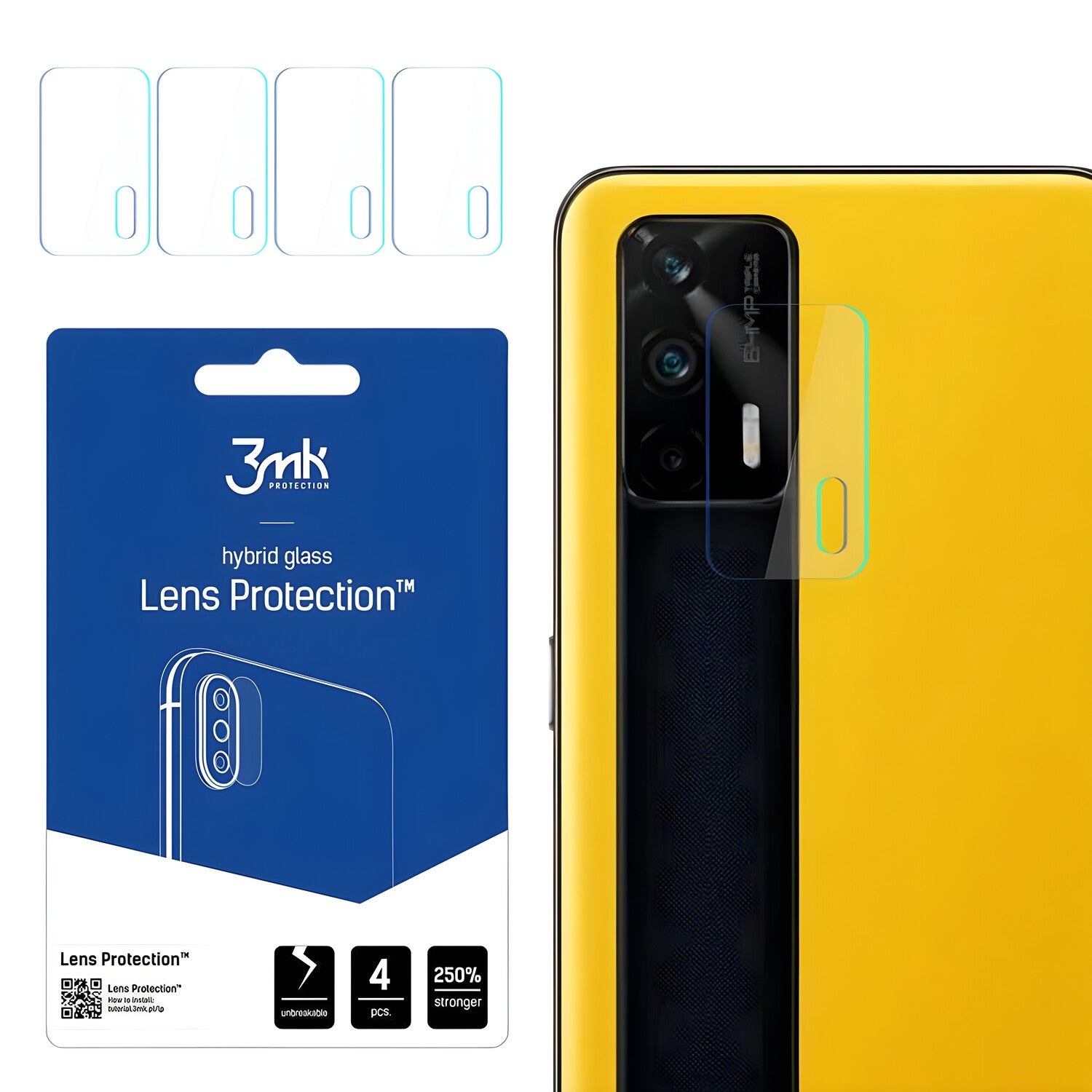 4x Staklo za kameru 3mk za Realme GT 5G - Prozirna KP24326