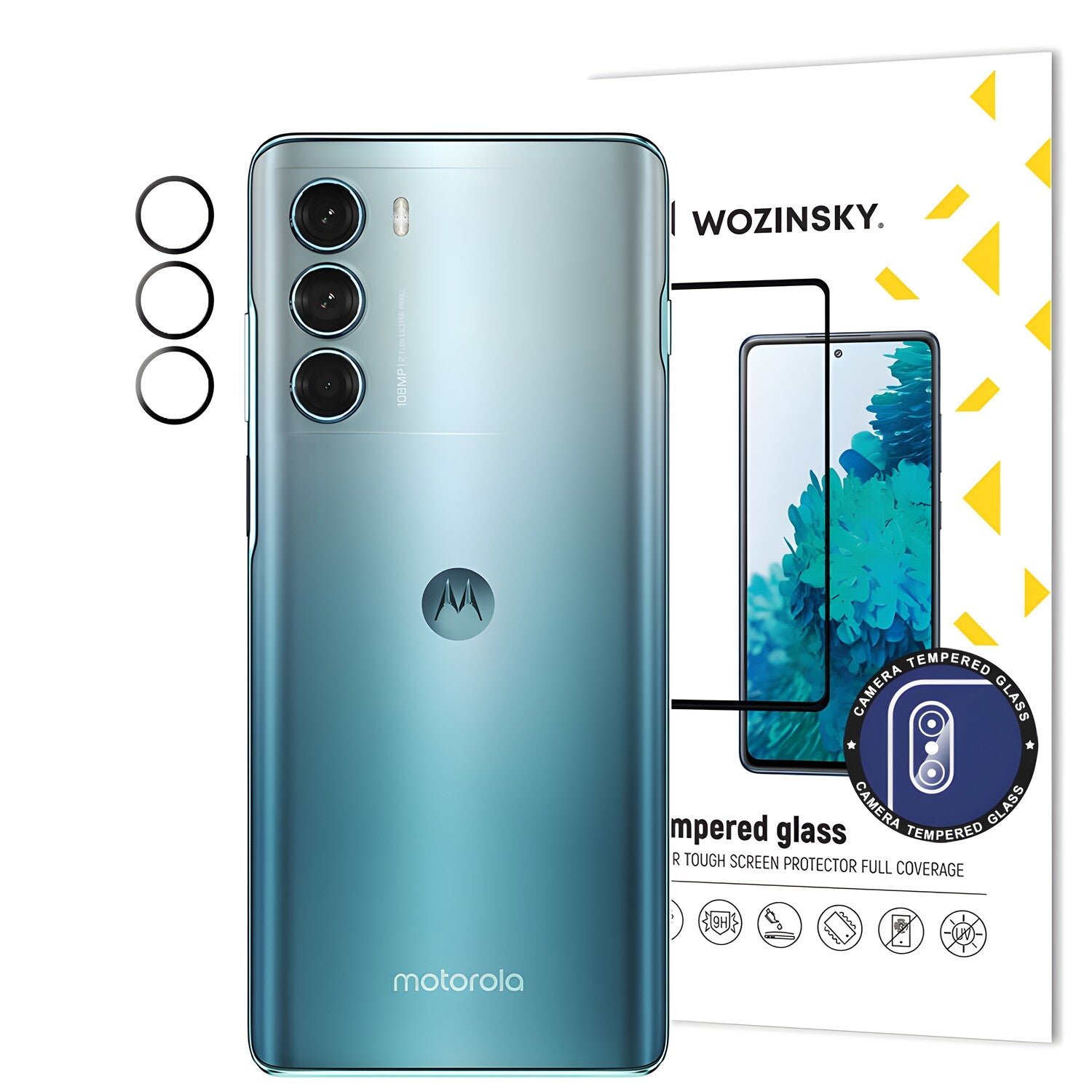 Wozinsky kaljeno staklo za kameru 9H za Motorola Moto G200 5G - Crna KP24449