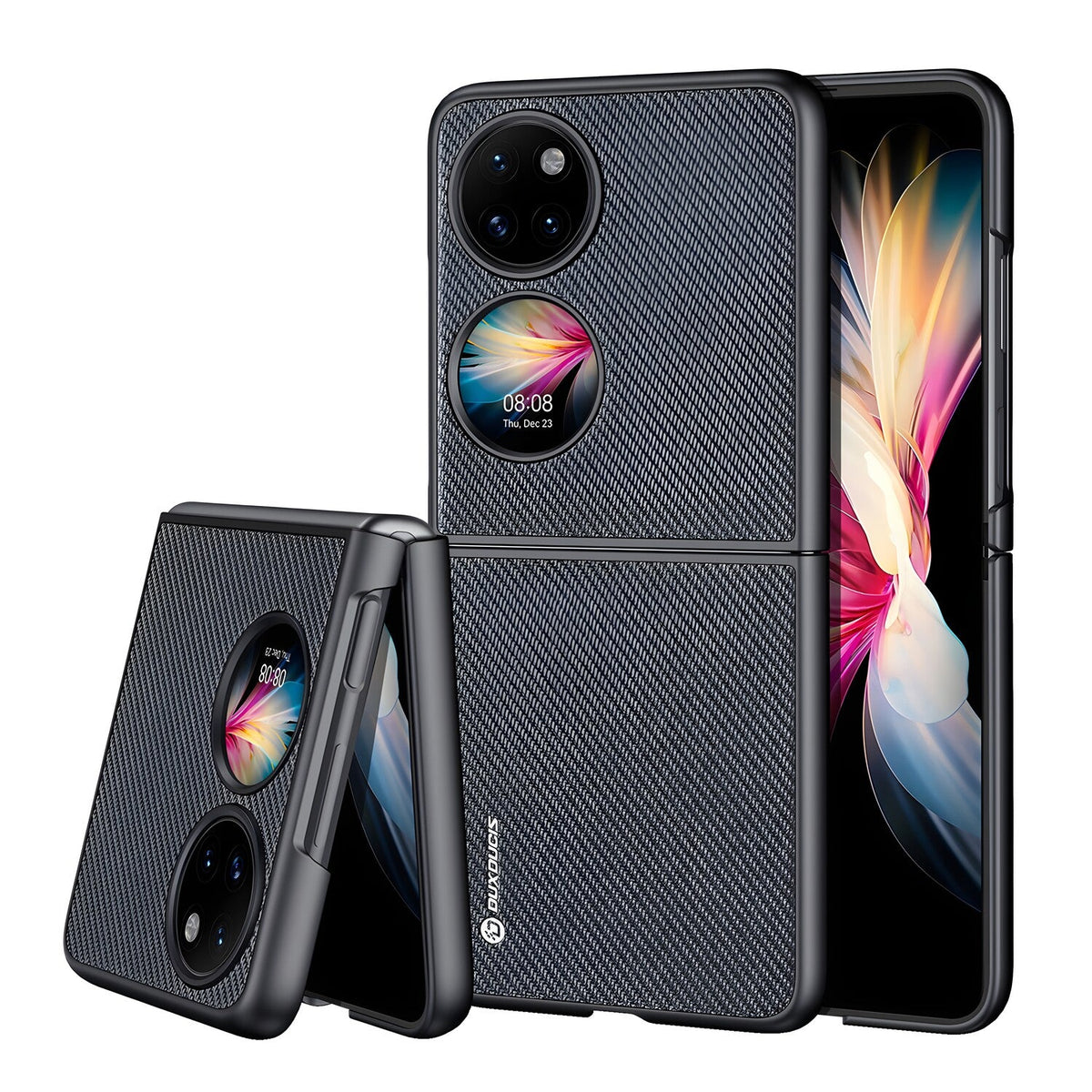 Fino kućište DUX DUCIS za Huawei P50 Pocket - Crna