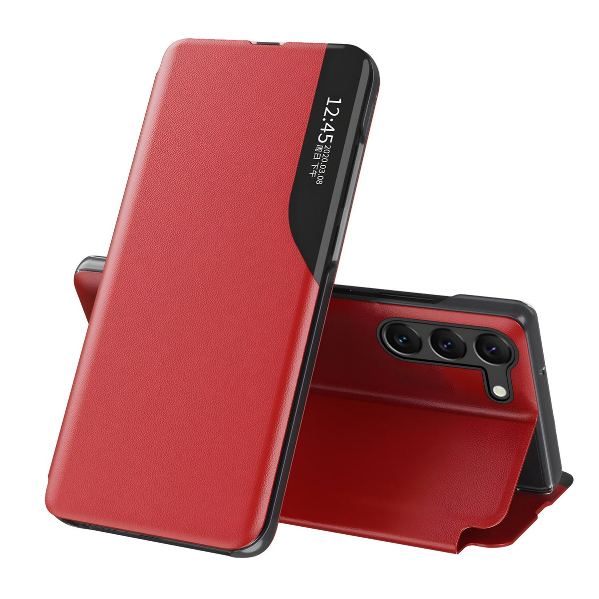 Elegantna knjižna futrola View Case za Samsung Galaxy S23 Plus - Crvena