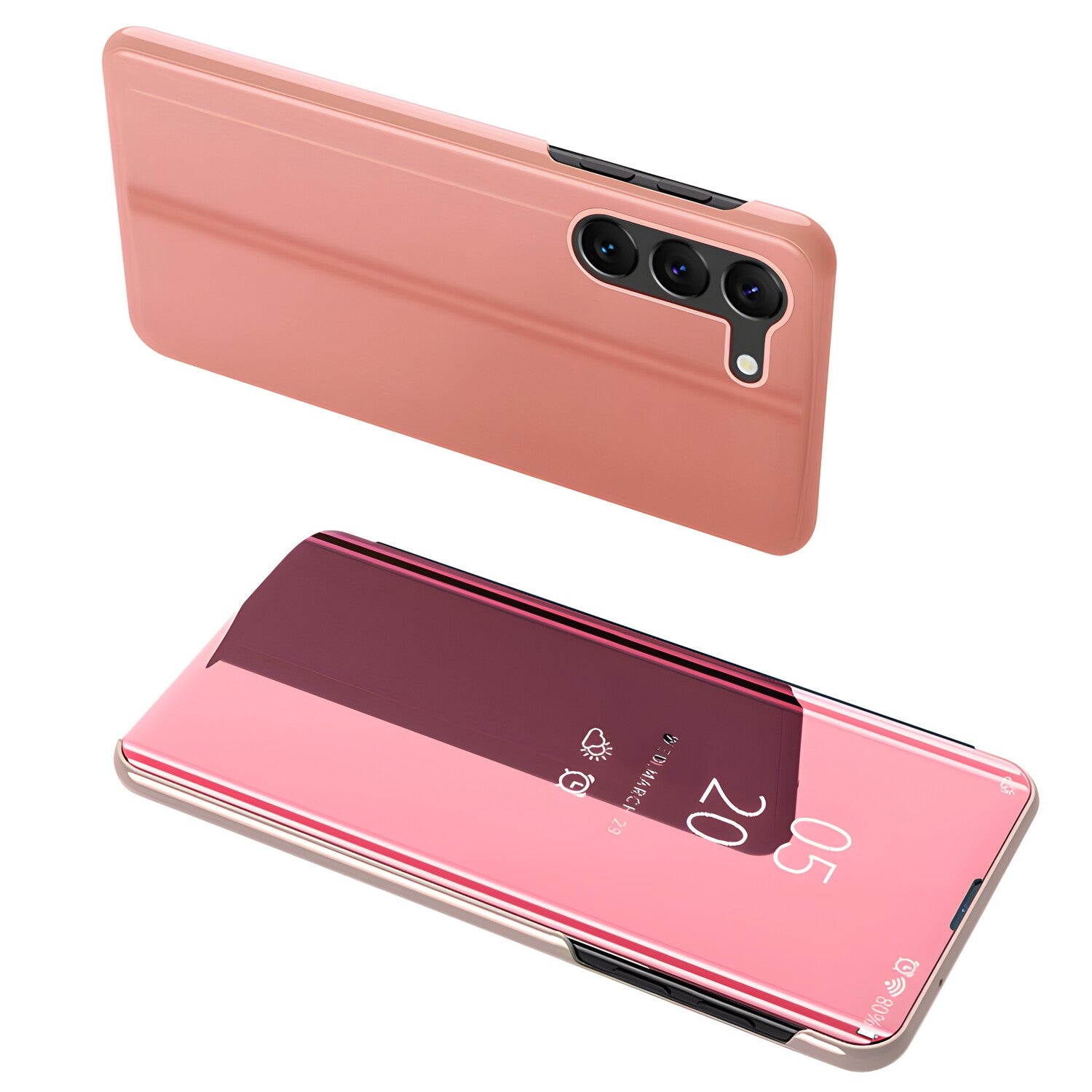 Futrola Clear View za Samsung Galaxy S23 Plus - Roza KP24508