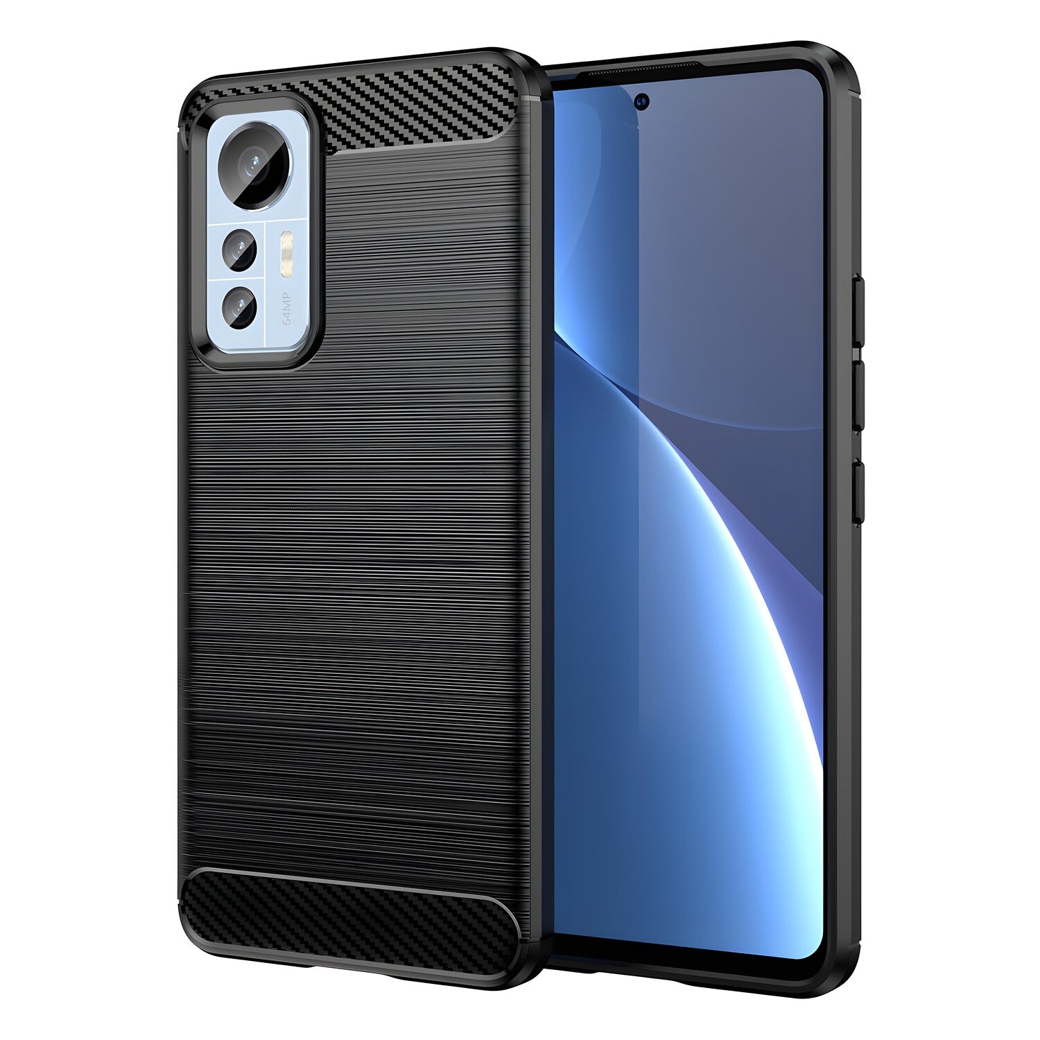 Futrola Carbon Shield TPU za Xiaomi 12 Lite - Crna KP24645