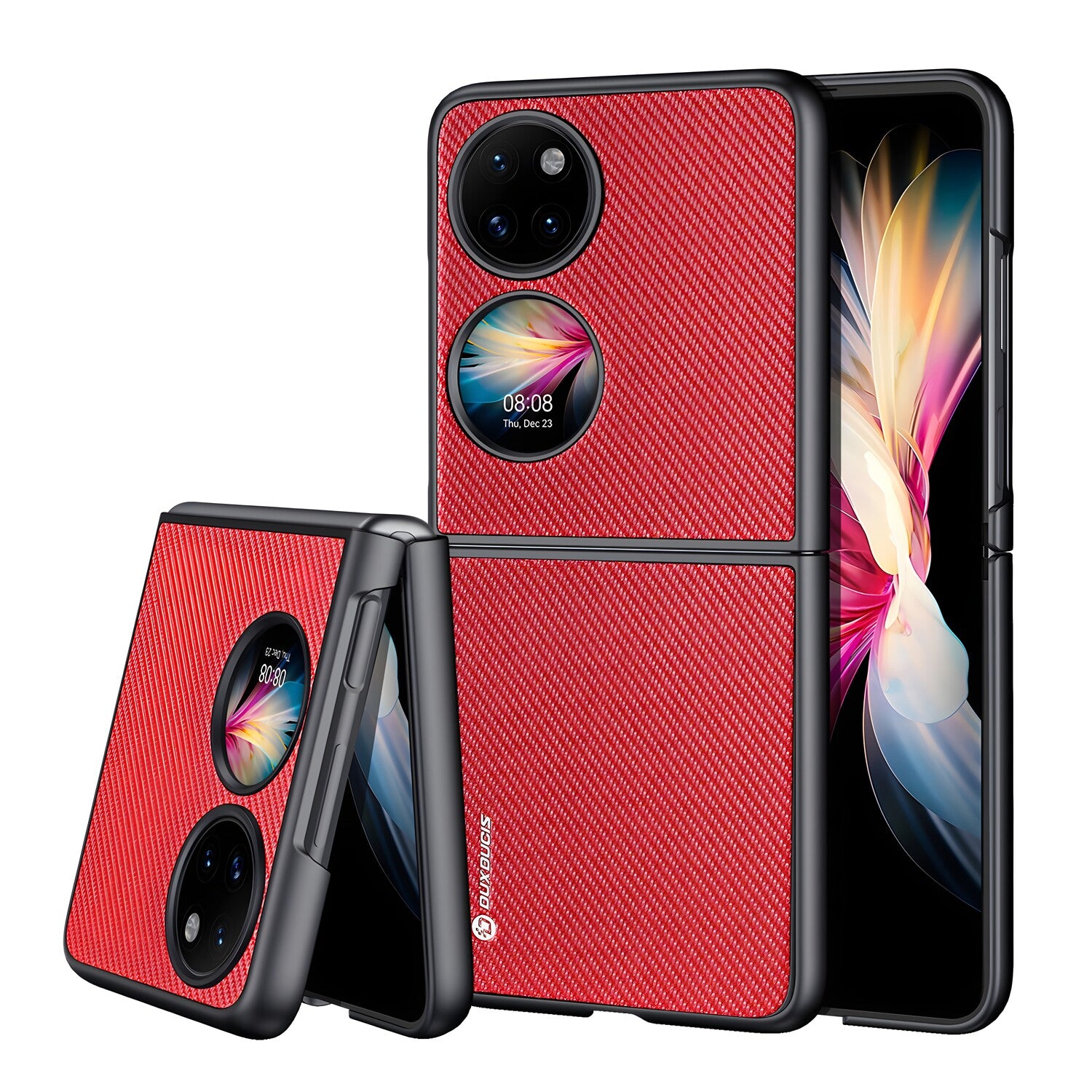 Fino kućište DUX DUCIS za Huawei P50 Pocket - Crvena KP24713