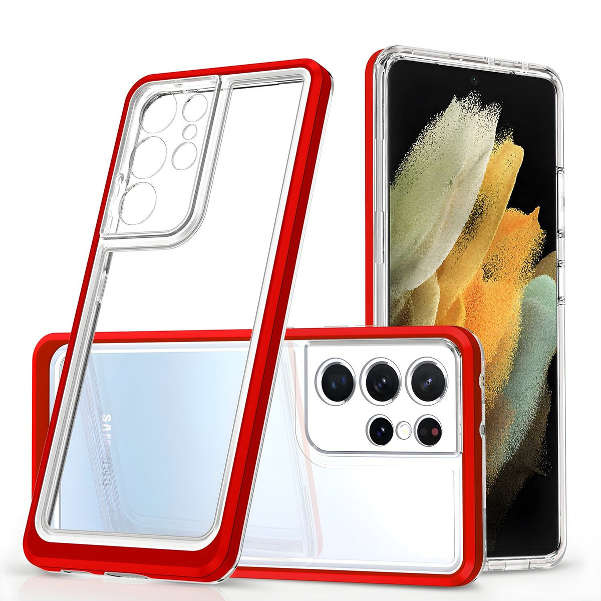 Hibridna futrola 3 u 1 za Samsung Galaxy S23 Ultra - Crvena
