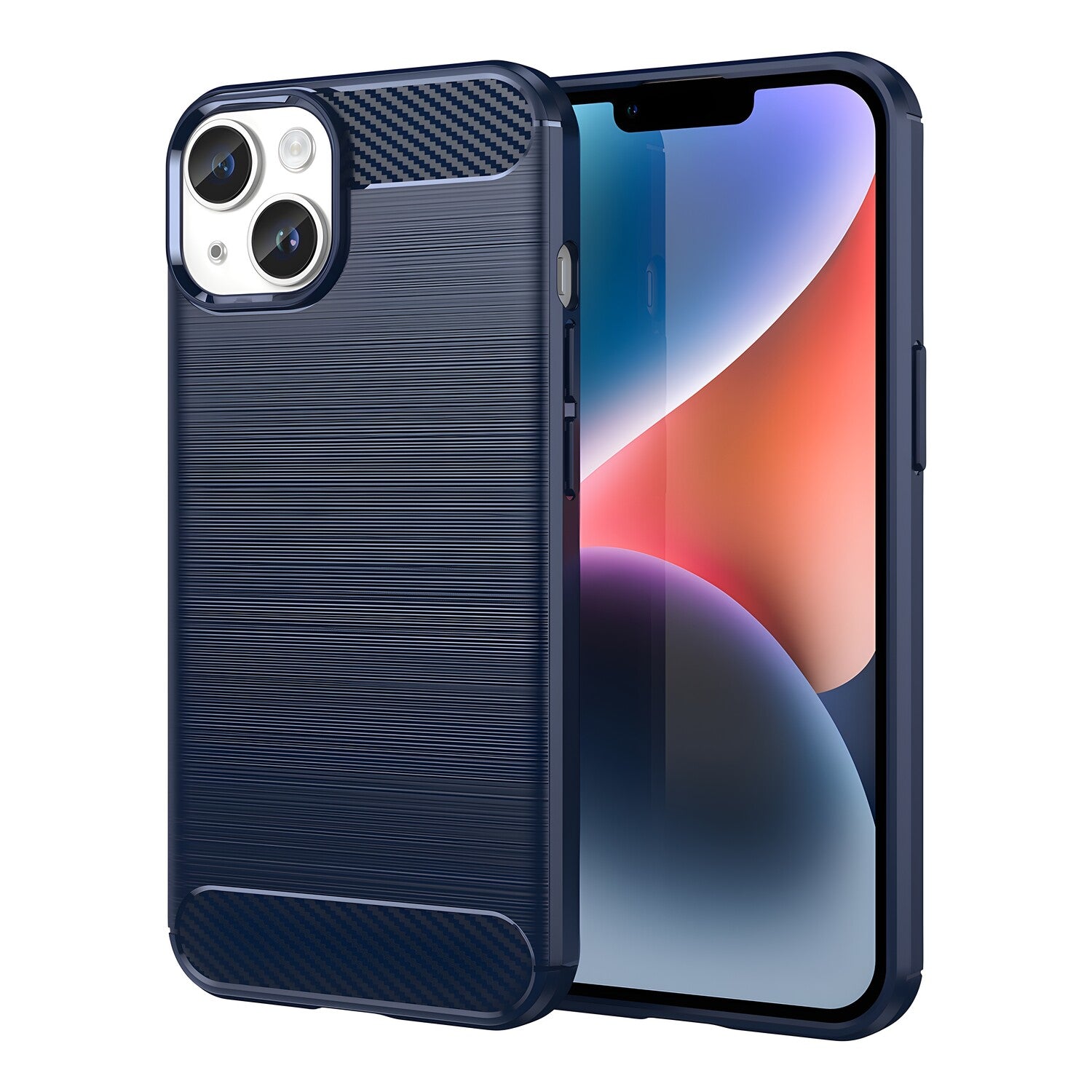 Futrola Carbon Shield TPU za Apple iPhone 14 - Tamno plava KP24730
