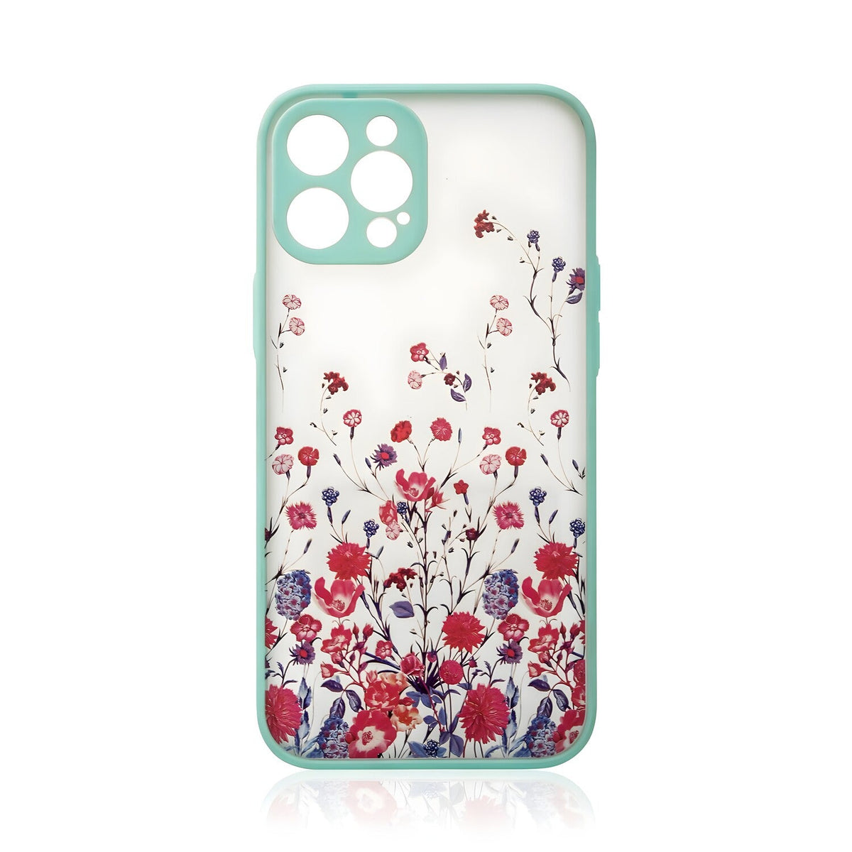 Cvjetna futrola za Apple iPhone 13 Pro - Tirkizna