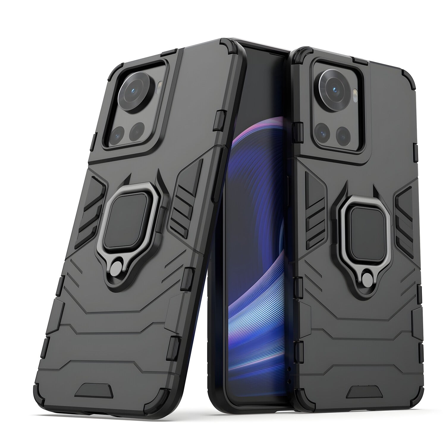 Otporna futrola Ring Armor Case za OnePlus Ace - Crna KP24799