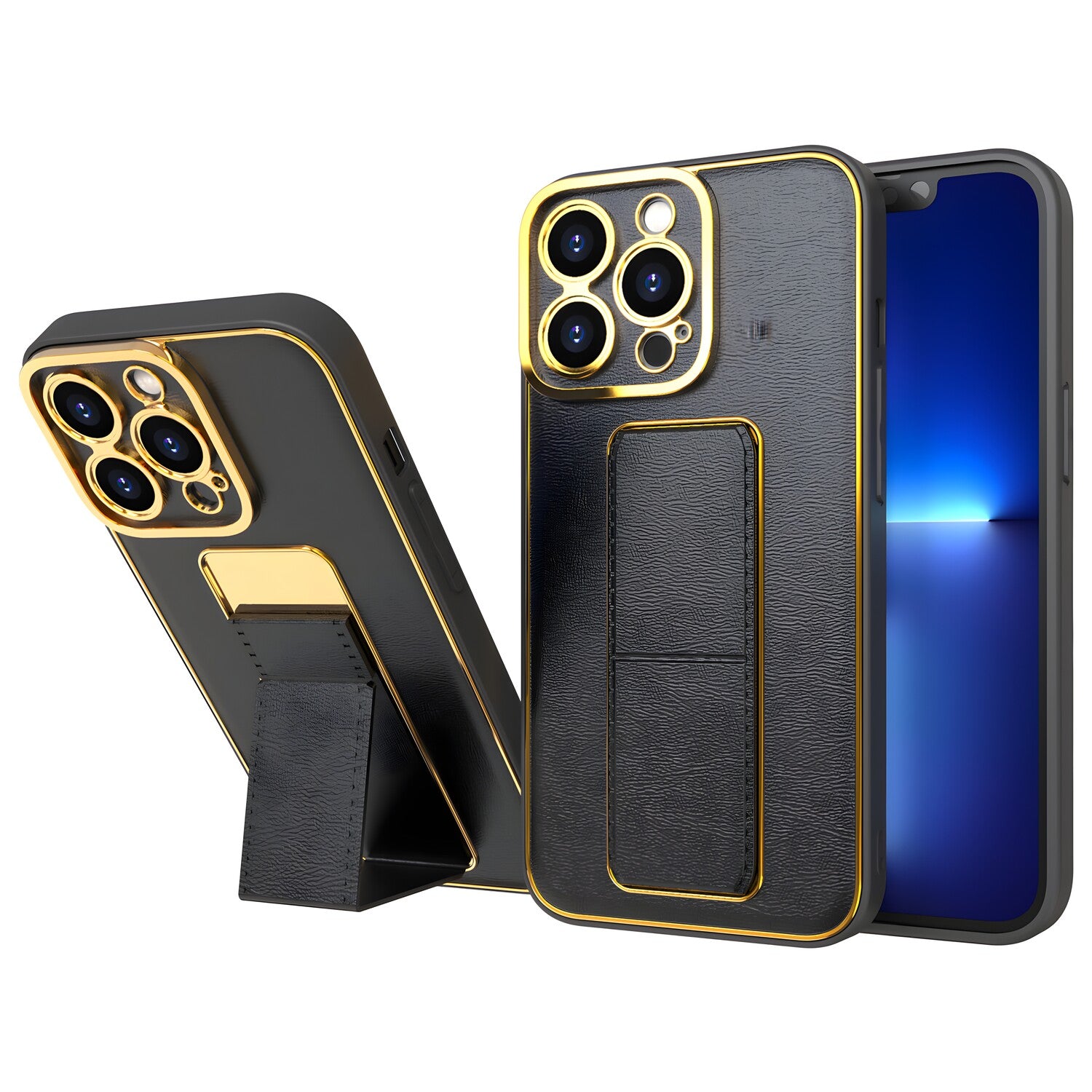 Luxury Kickstand futrola za Apple iPhone 12 Pro - Crna KP24806