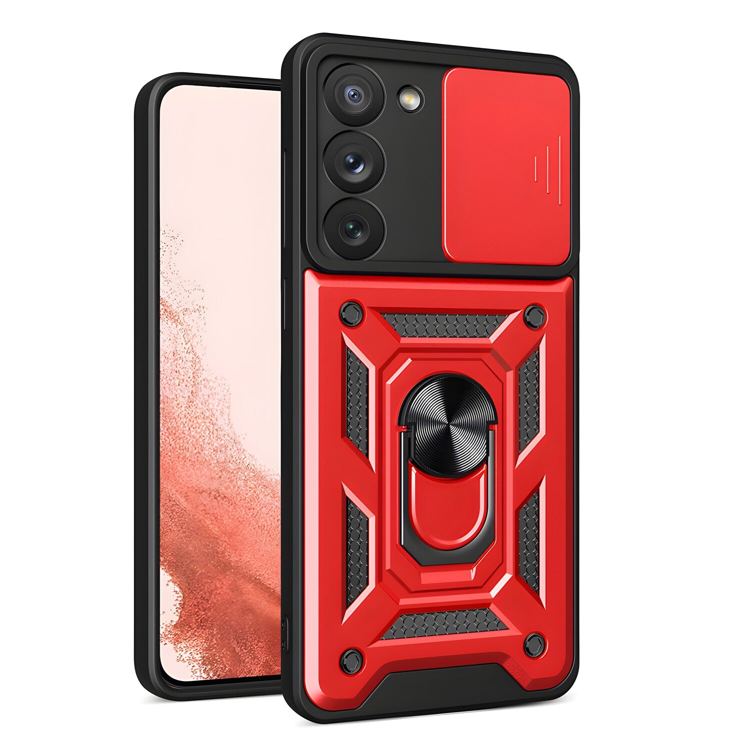 Hybrid Armor Camshield za Samsung Galaxy S23 Plus - Crvena KP24896