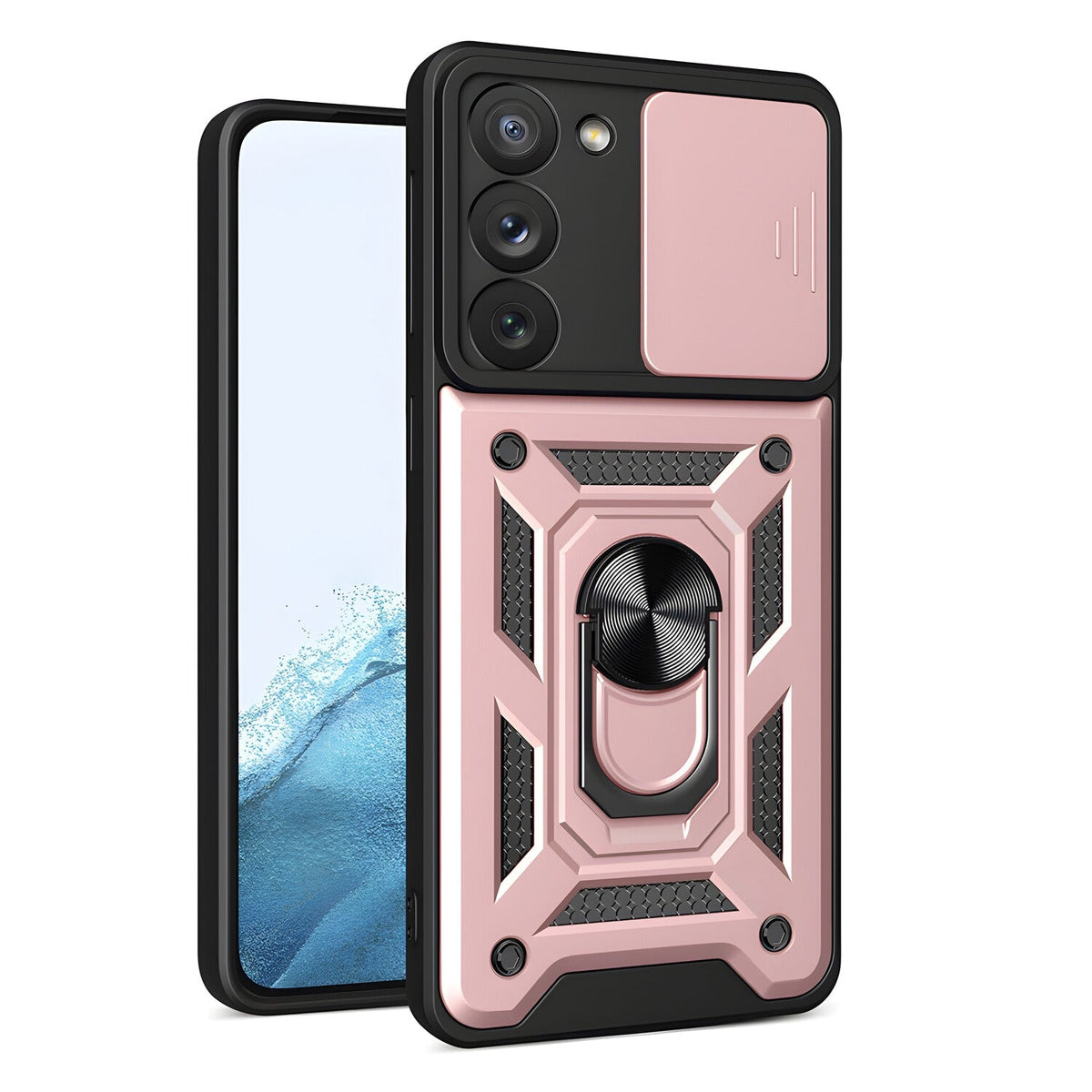 Hybrid Armor Camshield za Samsung Galaxy S23 - Roza
